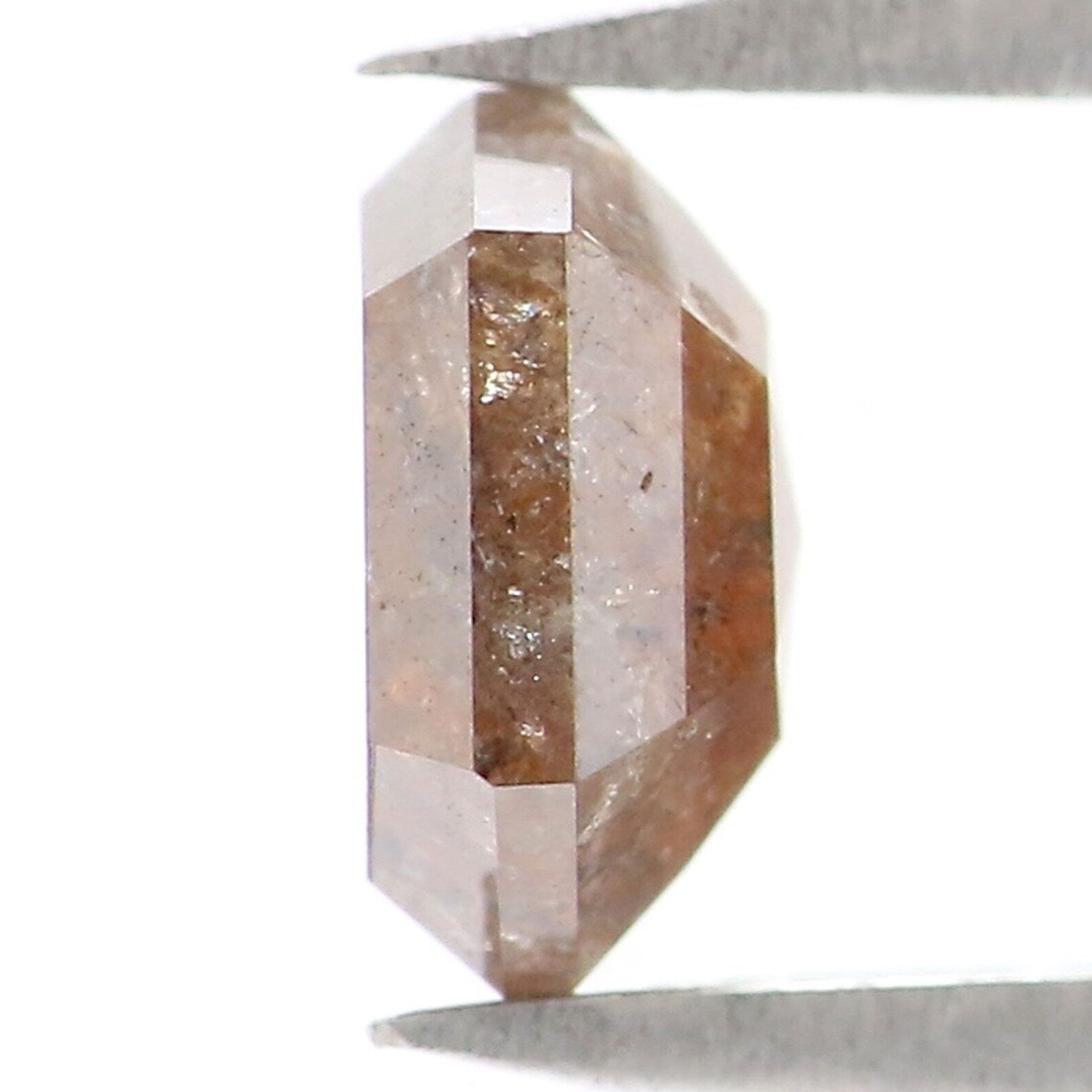 0.83 CT Natural Loose Hexagon Shape Diamond Brown Color Hexagon Diamond 6.10 MM Natural Loose Diamond Hexagon Shape Rose Cut Diamond NQ399