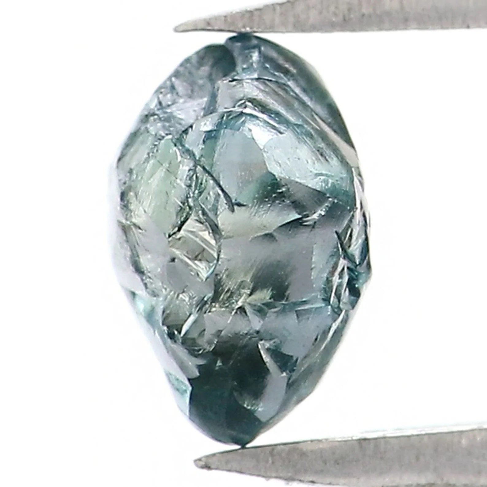 0.87 CT Natural Loose Crystal Rough Diamond Blue Color Rough Cut Diamond 5.80 MM Natural Loose Diamond Irregular Rough Cut Diamond NQ1996