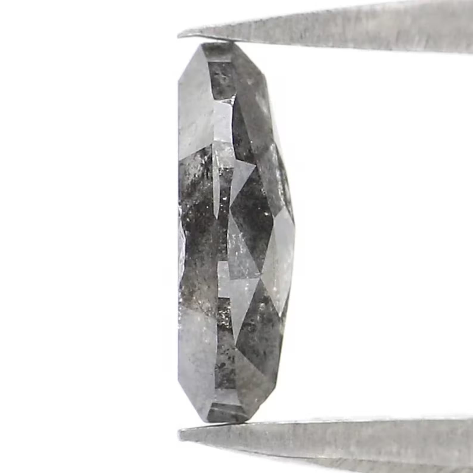 0.59 CT Natural Loose Marquise Shape Diamond Salt And Pepper Marquise Diamond 7.50 MM Black Grey Color Marquise Rose Cut Diamond NQ2434