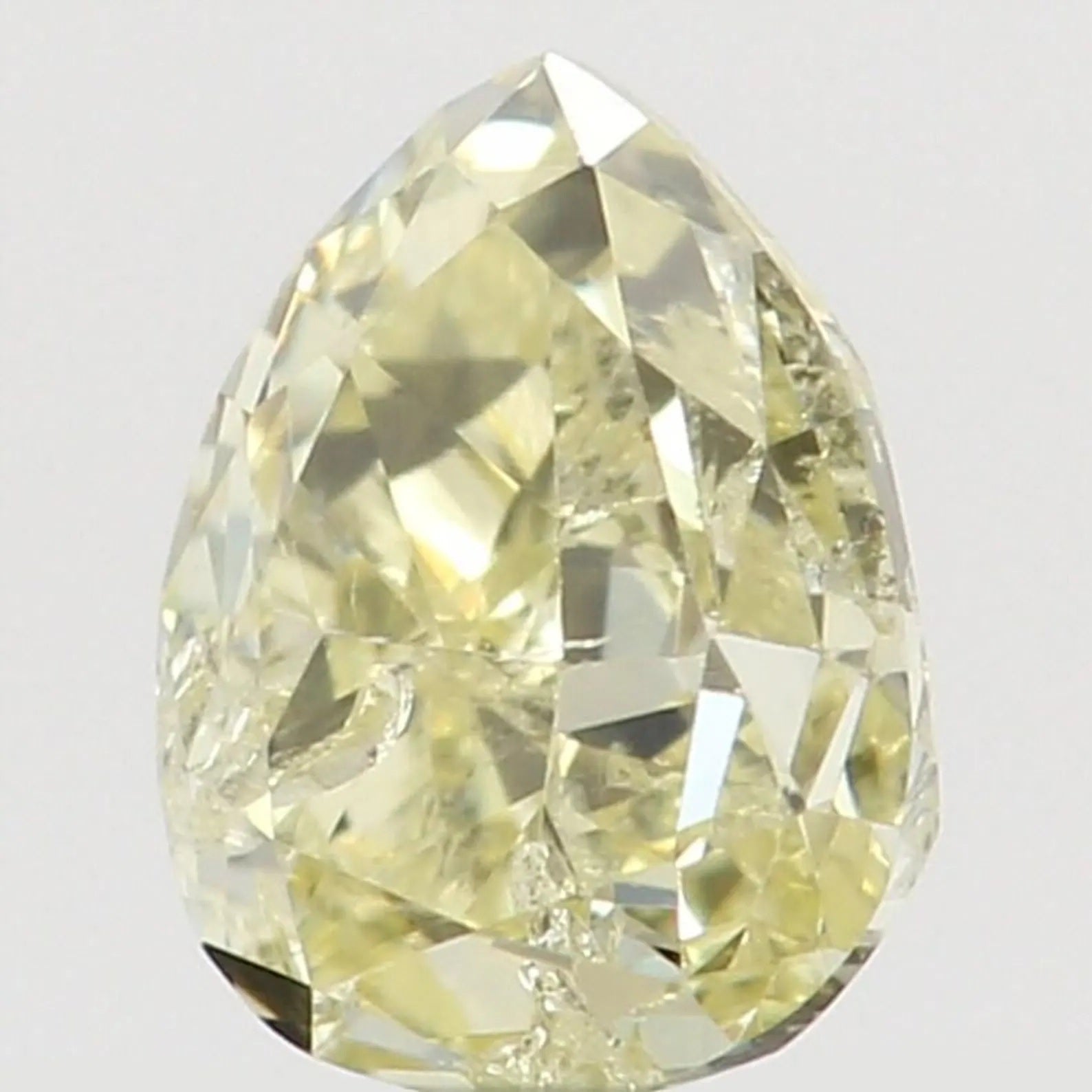 0.20 CT Natural Loose Pear Shape Diamond Yellow Color Pear Cut Diamond 3.90 MM Natural Loose Yellow Color Pear Brilliant Cut Diamond QN8065