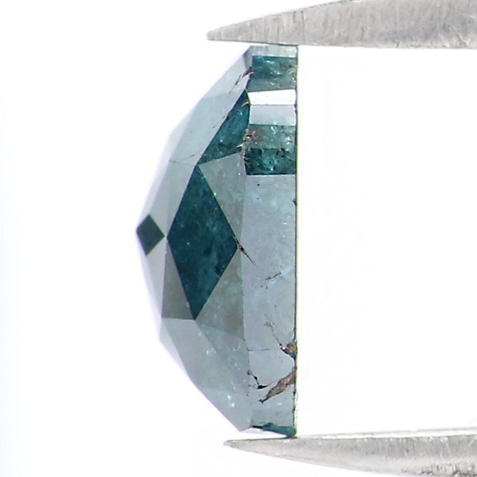 1.16 Ct Natural Loose Cushion Shape Diamond Blue Color Cushion Diamond 6.90 MM Natural Diamond Blue Color Cushion Rose Cut Diamond NQ1668