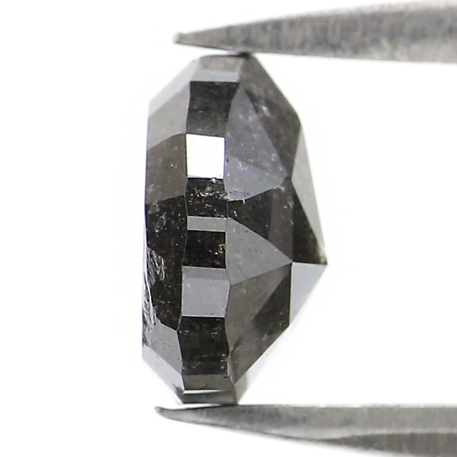 1.00 CT Natural Loose Pear Shape Diamond Salt And Pepper Pear Cut Diamond 6.35 MM Natural Loose Diamond Pear Shape Rose Cut Diamond QN9348