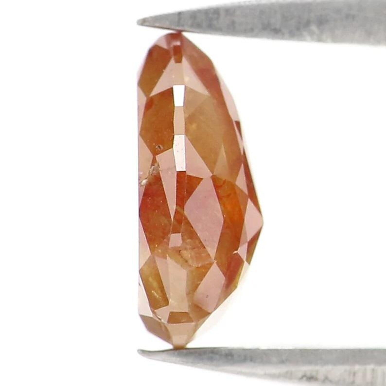 0.95 Ct Natural Loose Pear Shape Diamond Brown Color Pear Diamond 7.45 MM Natural Loose Diamond Brown Color Pear Rose Cut Diamond NQ2368