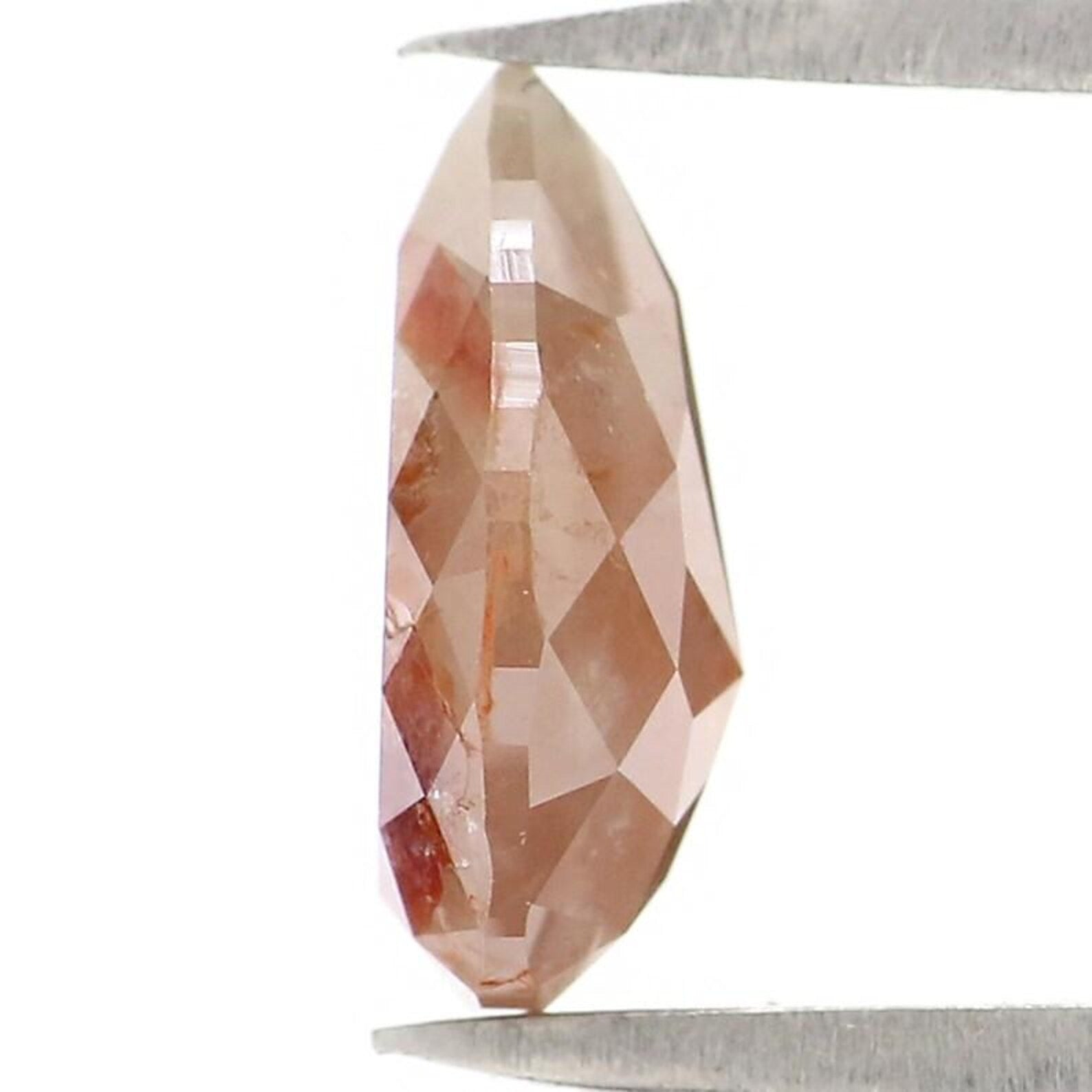 1.43 CT Natural Loose Pear Shape Diamond Brown Color Pear Cut Diamond 8.70 MM Natural Diamond Brown Color Pear Shape Rose Cut Diamond NQ2398