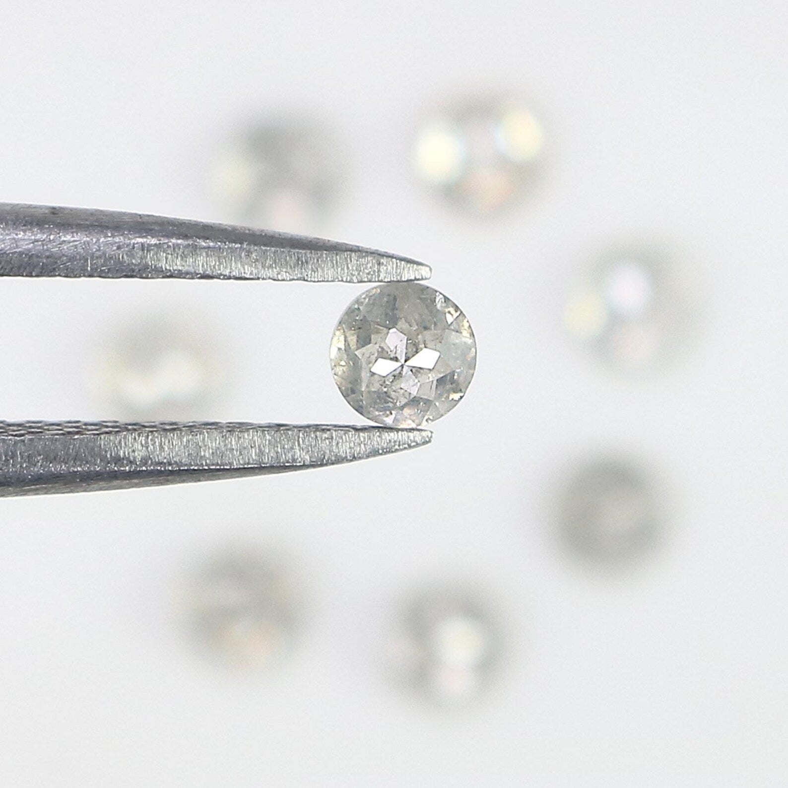 1.20 CT Natural Loose Round Shape Diamond Grey Color Round Diamond 3.05 MM Natural Loose Diamond Grey Color Round Rose Cut Diamond NQ2569