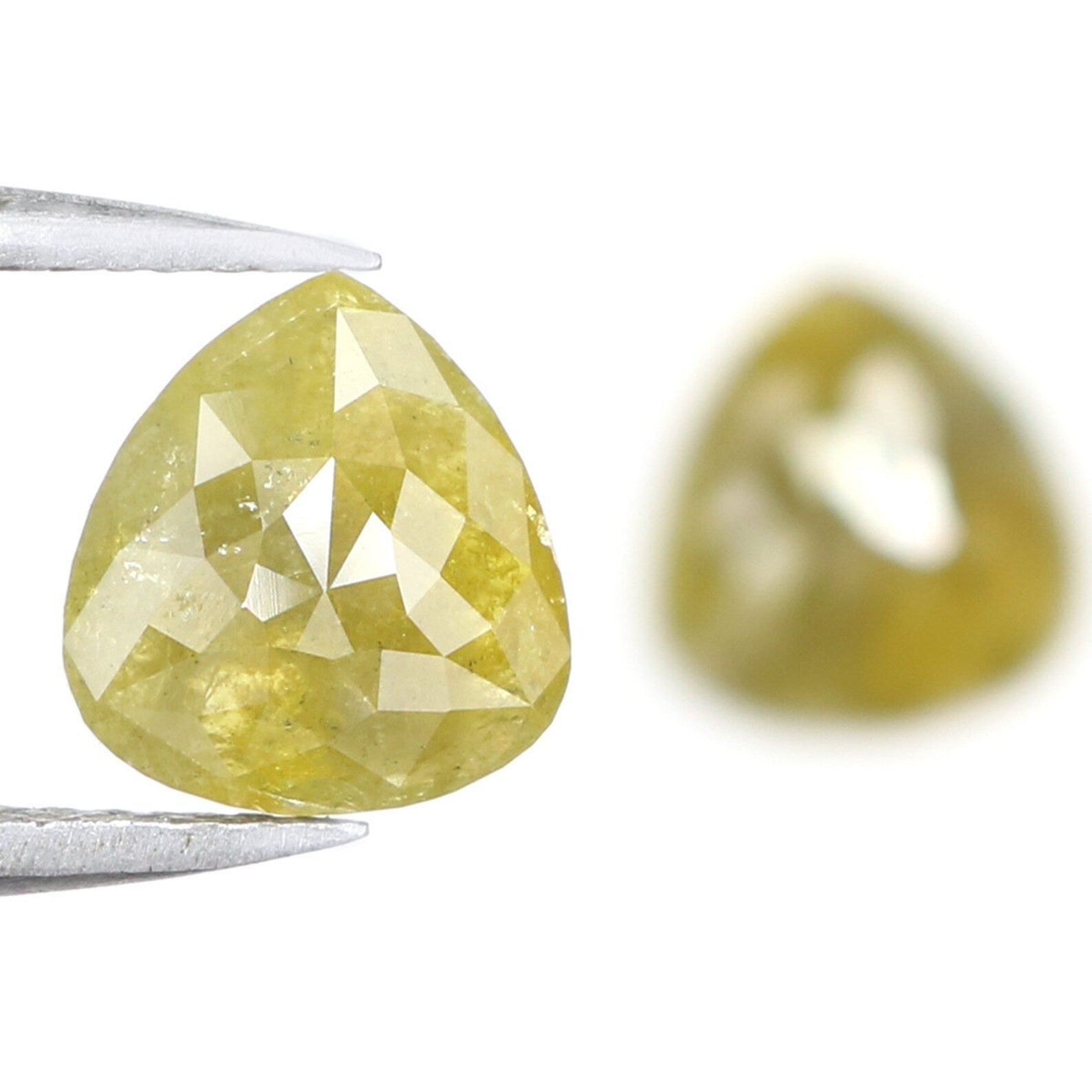 2.26 CT Natural Loose Pear Shape Pair Diamond Green Yellow Color Pear Cut Diamond 7.90 MM Natural Loose Pear Cut Pair Diamond KDN7025