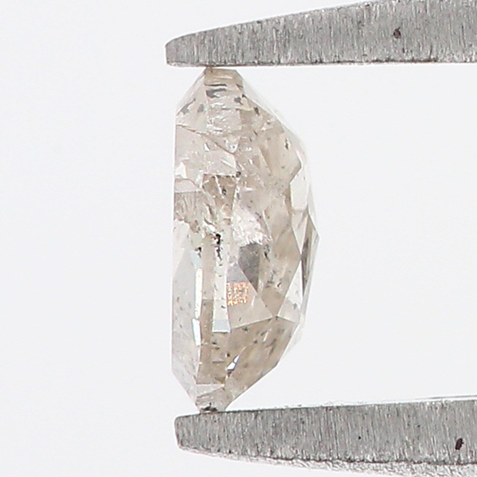 0.51 CT Natural Loose Oval Shape Diamond Brown Color Oval Diamond 5.65 MM Natural Salt and Pepper Diamond Oval Shape Rose Cut Diamond QN980