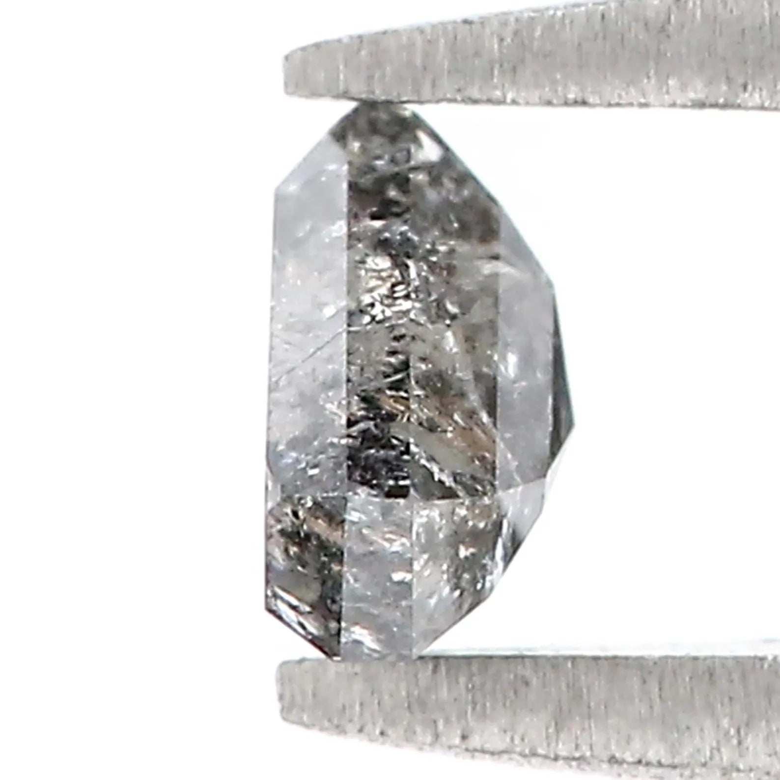 0.60 CT Natural Loose Shield Shape Diamond Salt And Pepper Shield Cut Diamond 4.70 MM Natural Loose Diamond Black Grey Shield Diamond QN756