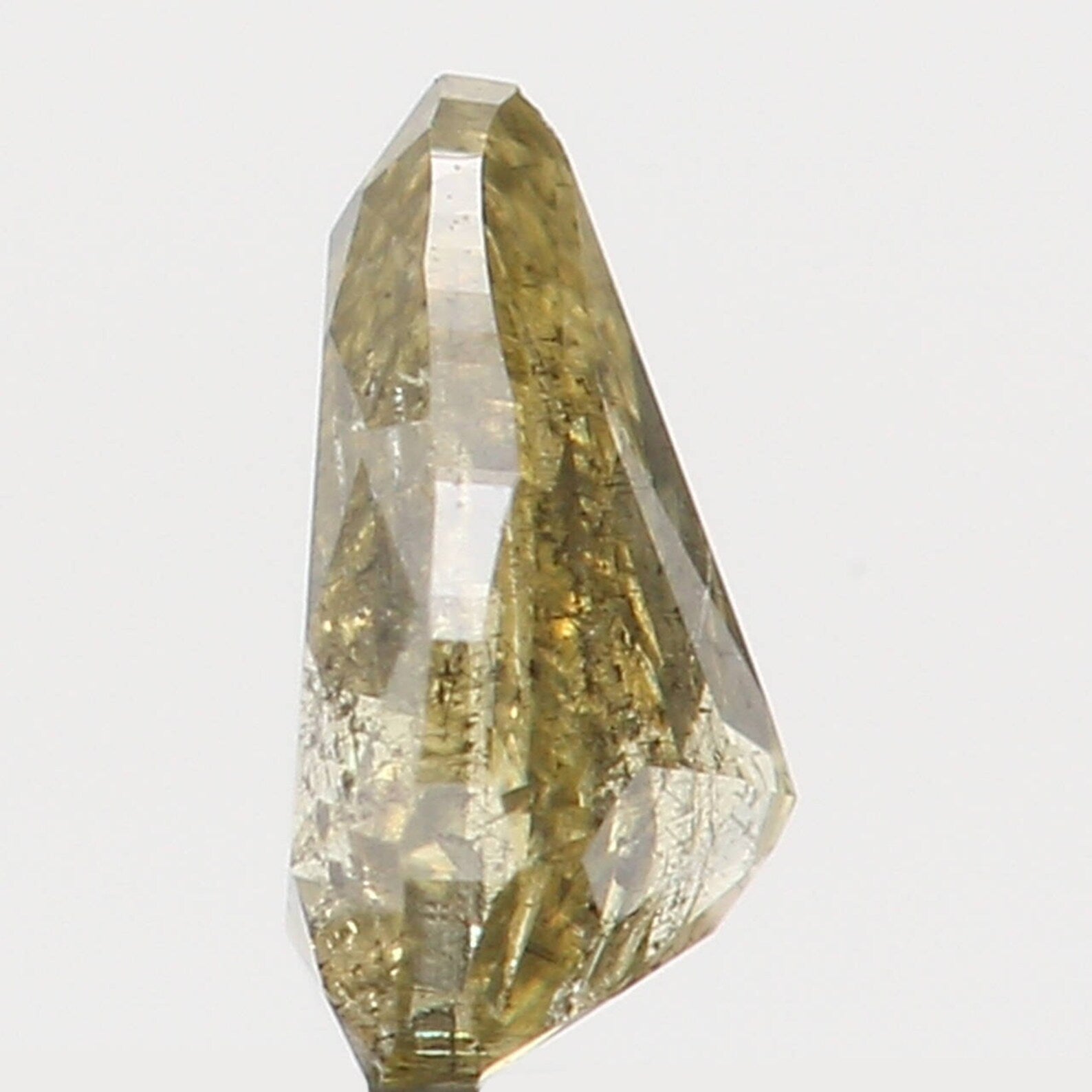 0.20 Ct Natural Loose Diamond Pear Green Color I1 Clarity 4.20 MM N7416