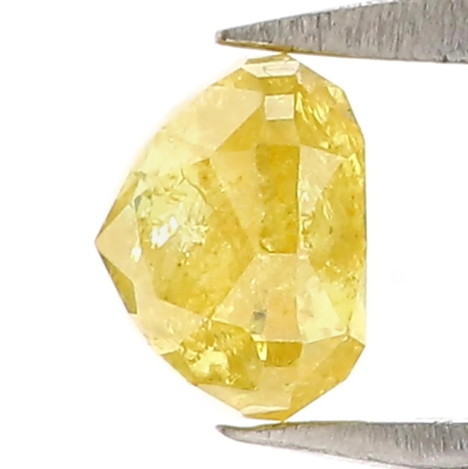 0.75 CT Natural Loose Cushion Shape Diamond Yellow Color Cushion Cut Diamond 4.85 MM Natural Yellow Color Cushion Rose Cut Diamond NQ2367