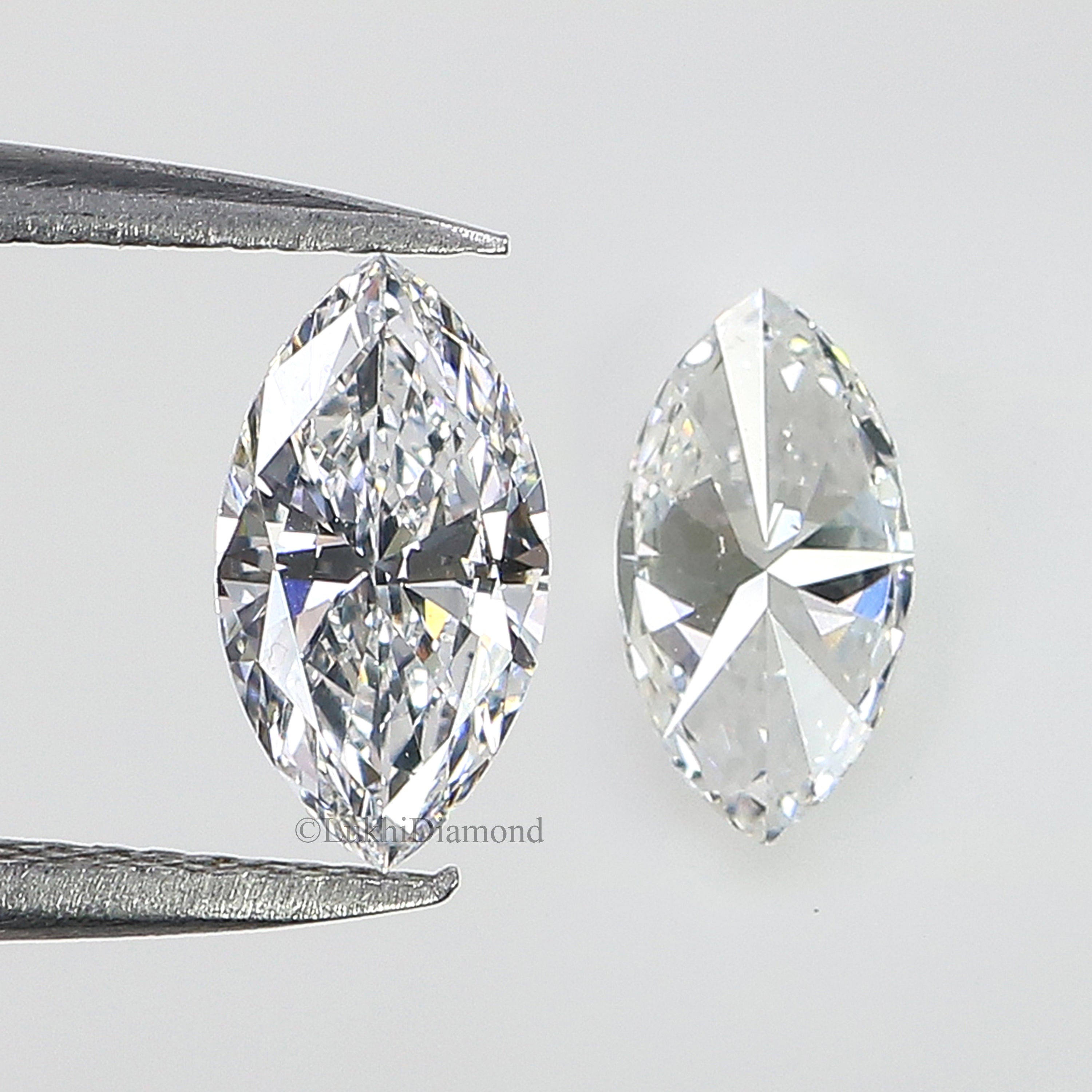 Marquise Cut E/D Color VS Clarity Lab Grown Diamond Lab Created Loose Diamond Marquise Shape 4X2/5X2.5/6X3/7X3.5/8X4 MM CVD Diamond Q161