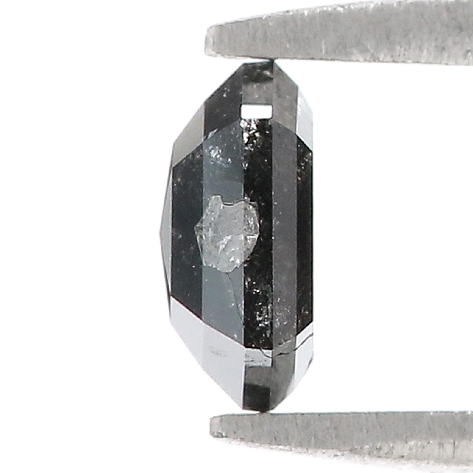 0.80 CT Natural Loose Hexagon Shape Diamond Black Color Hexagon Cut Diamond 6.25 MM Natural Diamond Black Hexagon Rose Cut Diamond QN1275
