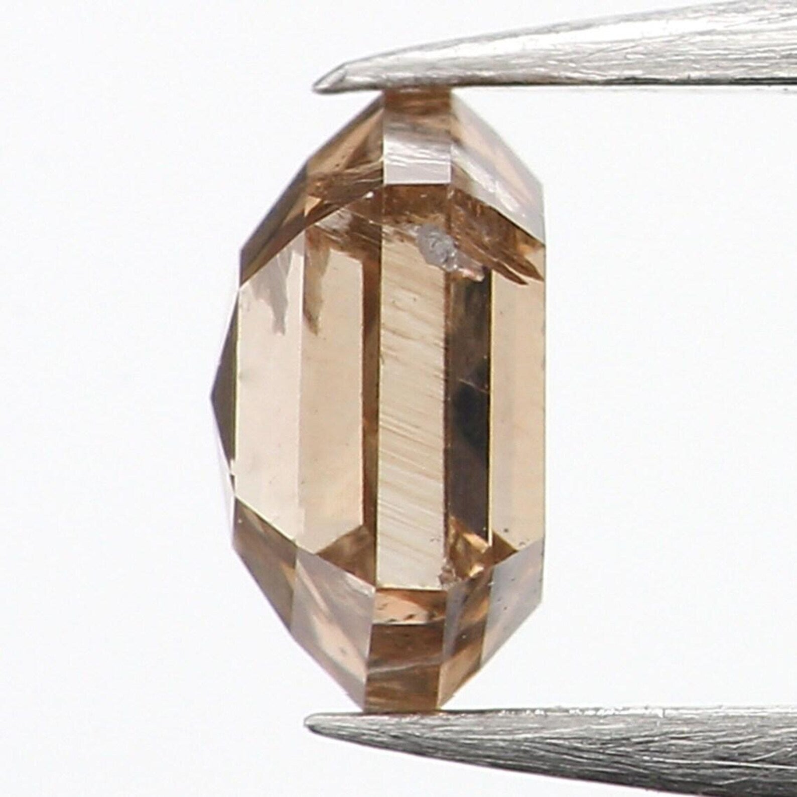 0.31 CT Natural Loose Hexagon Shape Diamond Brown Color Diamond 4.30 MM Natural Loose Diamond Brown Color Hexagon Rose Cut Diamond NQ1186