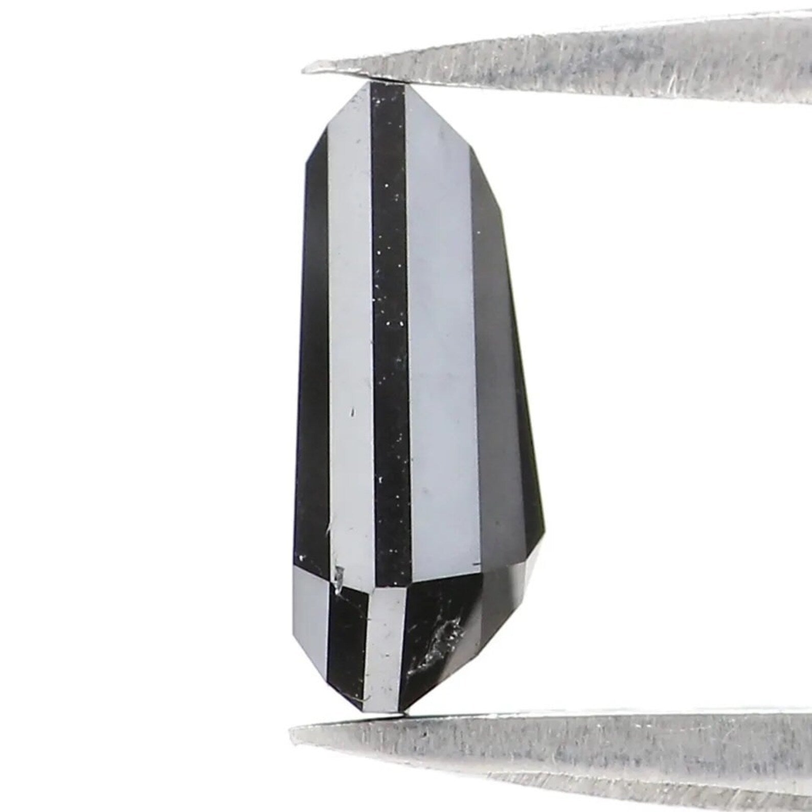 1.25 Ct Natural Loose Coffin Shape Diamond Black Color Coffin Shape Diamond 8.15 MM Natural Loose Diamond Coffin Rose Cut Diamond NQ2476