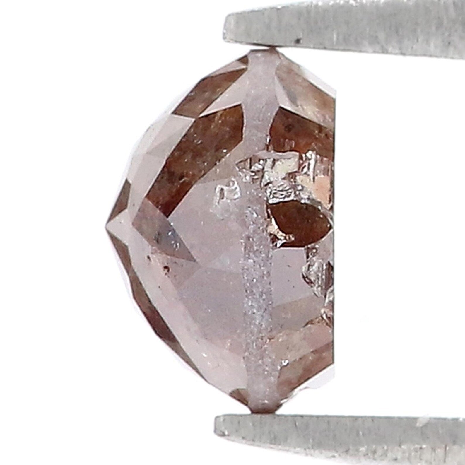 1.76 Ct Natural Loose Round Rose Cut Diamond Brown Color Round Shape Diamond 6.90 MM Natural Loose Brown Color Round Rose Cut Diamond NQ7176