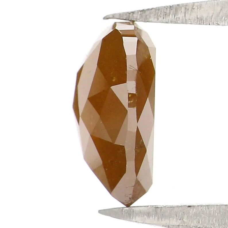 1.27 CT Natural Loose Heart Shape Diamond Yellow Color Heart Cut Diamond 6.90 MM Natural Loose Diamond Heart Shape Rose Cut Diamond NQ2245