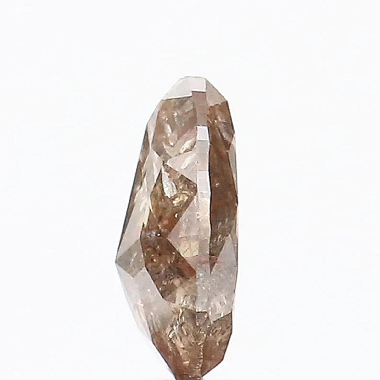 0.40 Ct Natural Loose Pear Shape Diamond Brown Color Pear Cut Diamond 5.75 MM Natural Loose Brown Color Diamond Pear Rose Cut Diamond NQ135