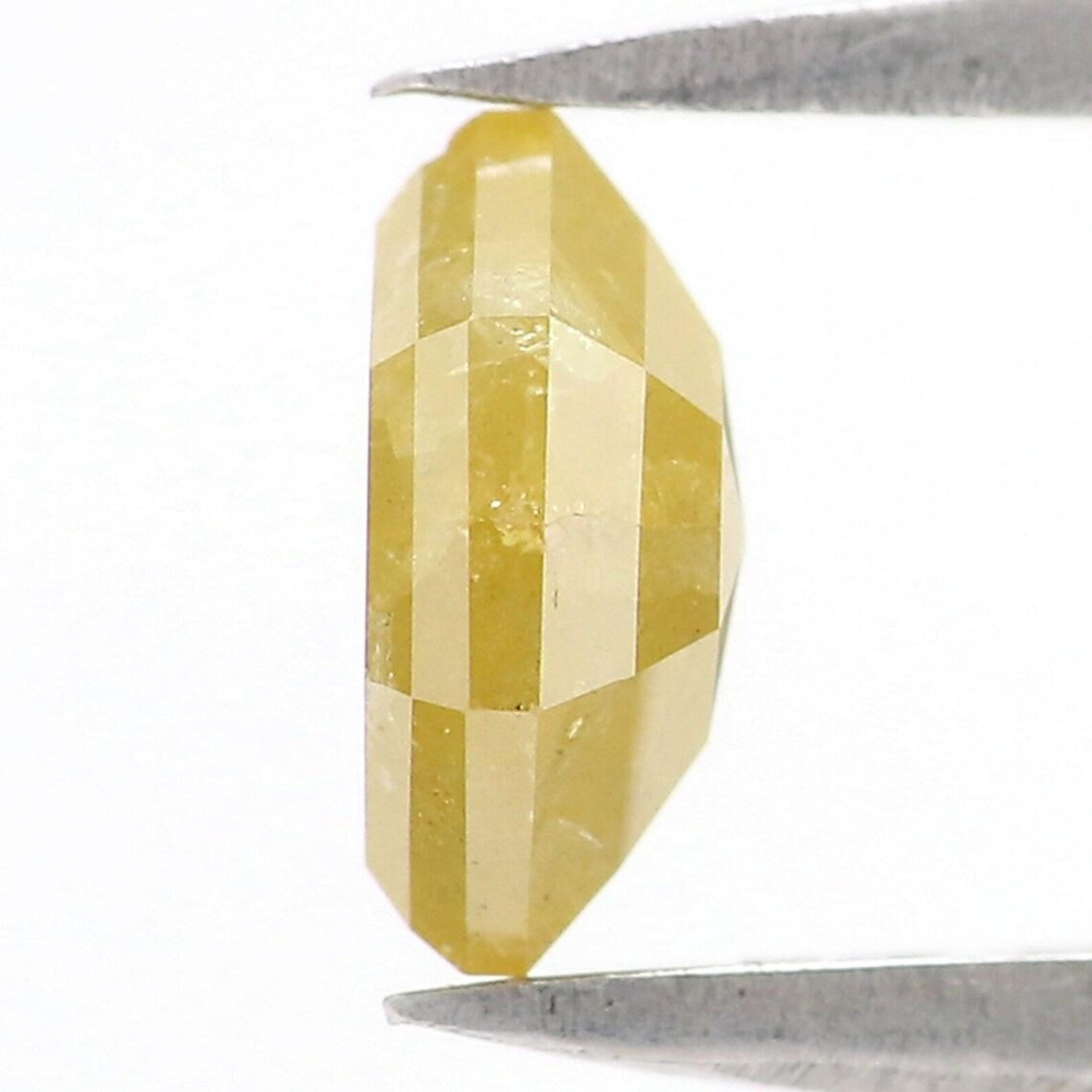 0.82 CT Natural Loose Hexagon Shape Diamond Yellow Color Hexagon Cut Diamond 6.75 MM Natural Yellow Color Hexagon Rose Cut Diamond NQ739