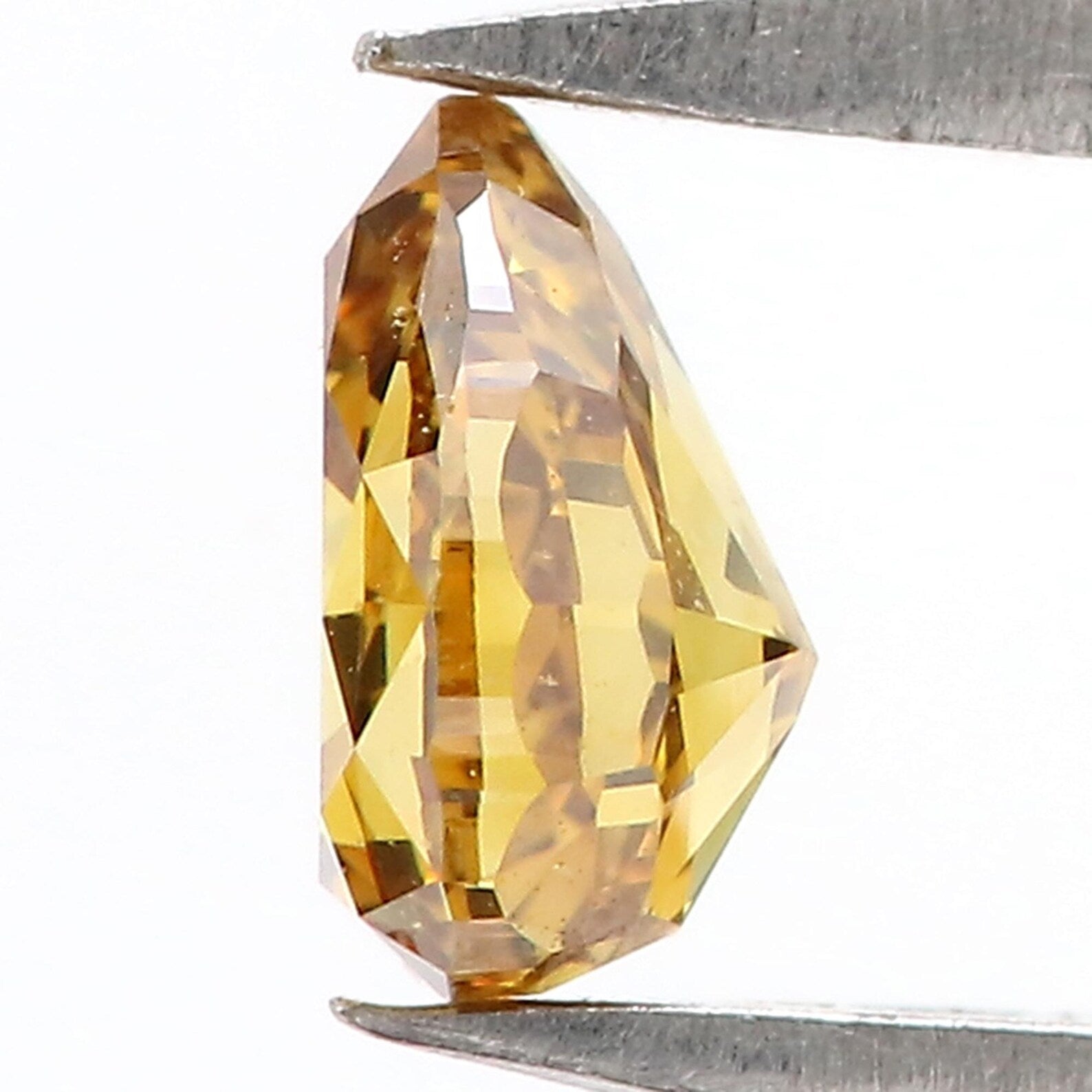 0.44 Ct Natural Loose Pear Shape Diamond Brown Color Pear Cut Diamond 5.25 MM Natural Loose Brown Color Pear Brilliant Cut Diamond QNB9828