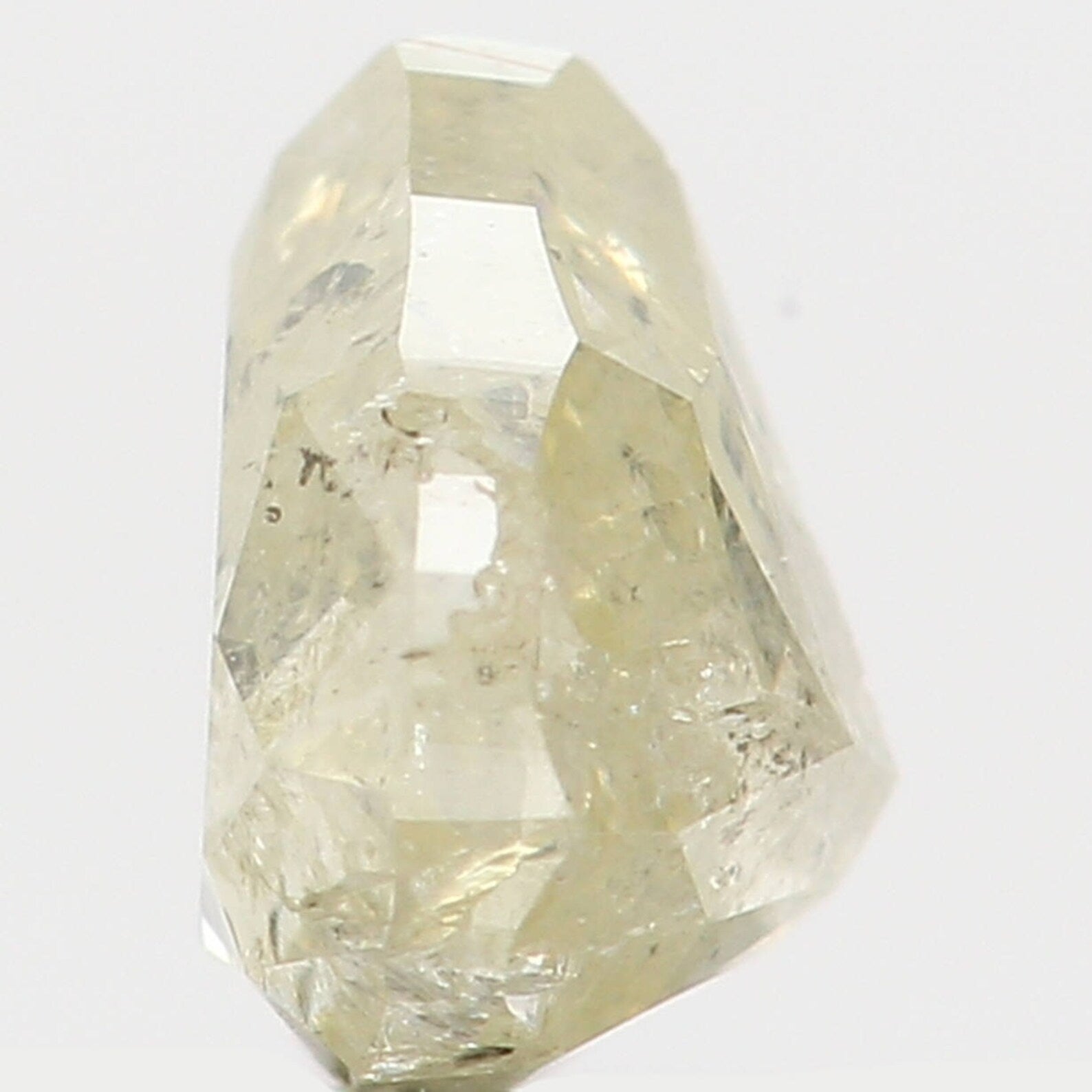 0.36 Ct Natural Loose Diamond Pear Light Yellow Color I2 Clarity 4.20 MM N7612