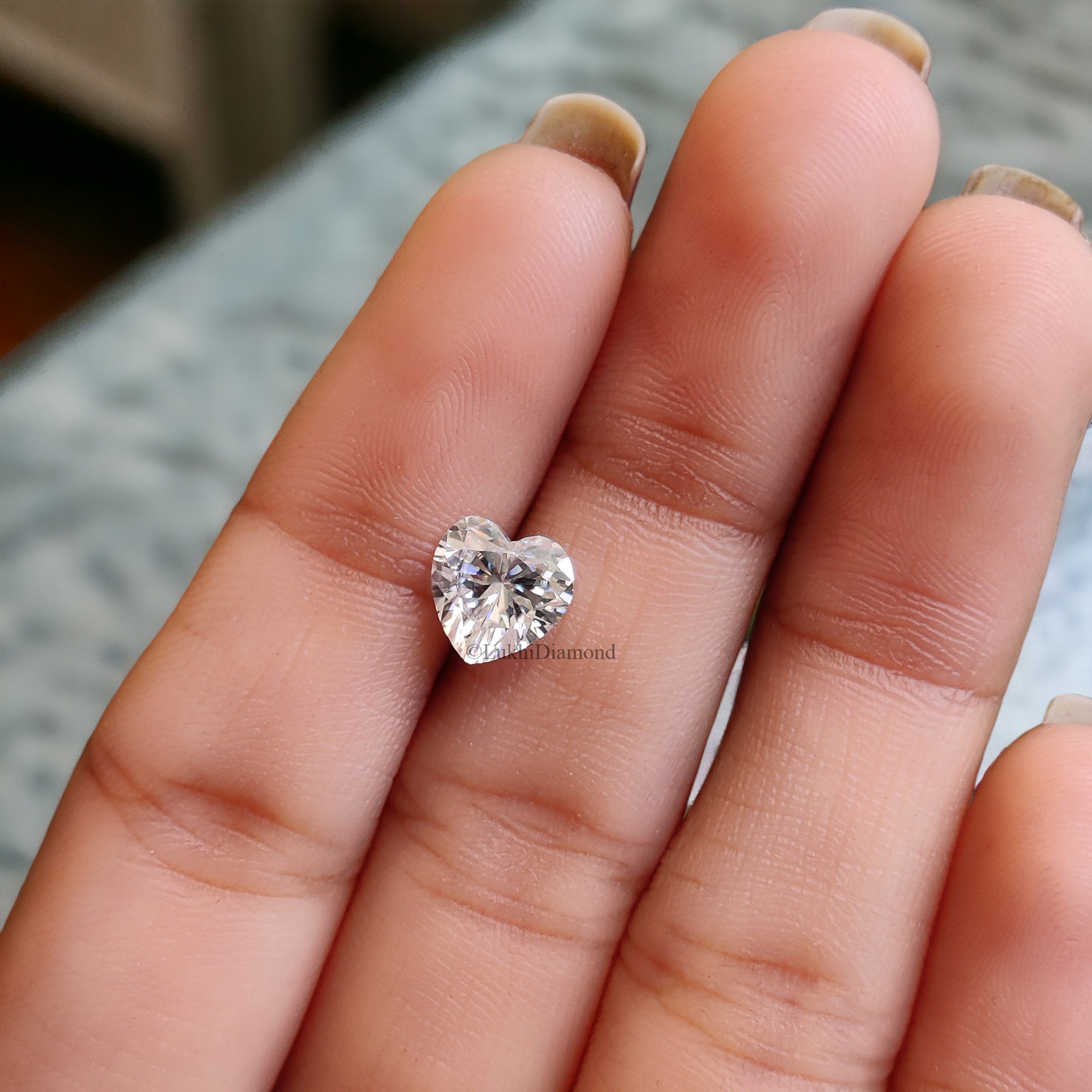 Heart Brilliant Cut Loose White Moissanite Stone 1.0 To 5.0 CT Vintage Antique Handcrafted Eye Clean Moissanite Engagement Gift Ring Q132