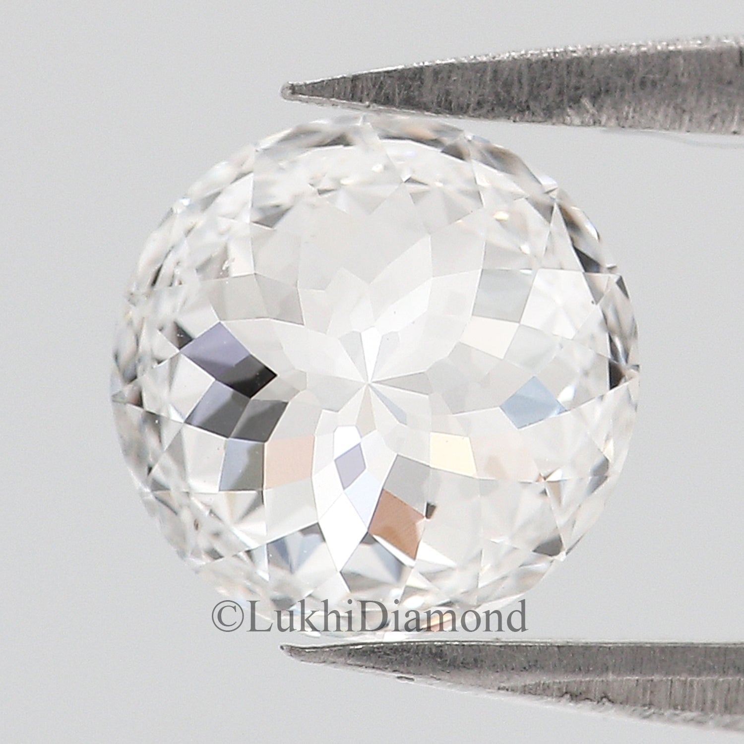 1 CT Round Portuguese Cut Diamond Lab Grown Diamond Lab Created Loose Diamond Round CVD Diamond Lab Made Round Cut for Engagement Ring Q153