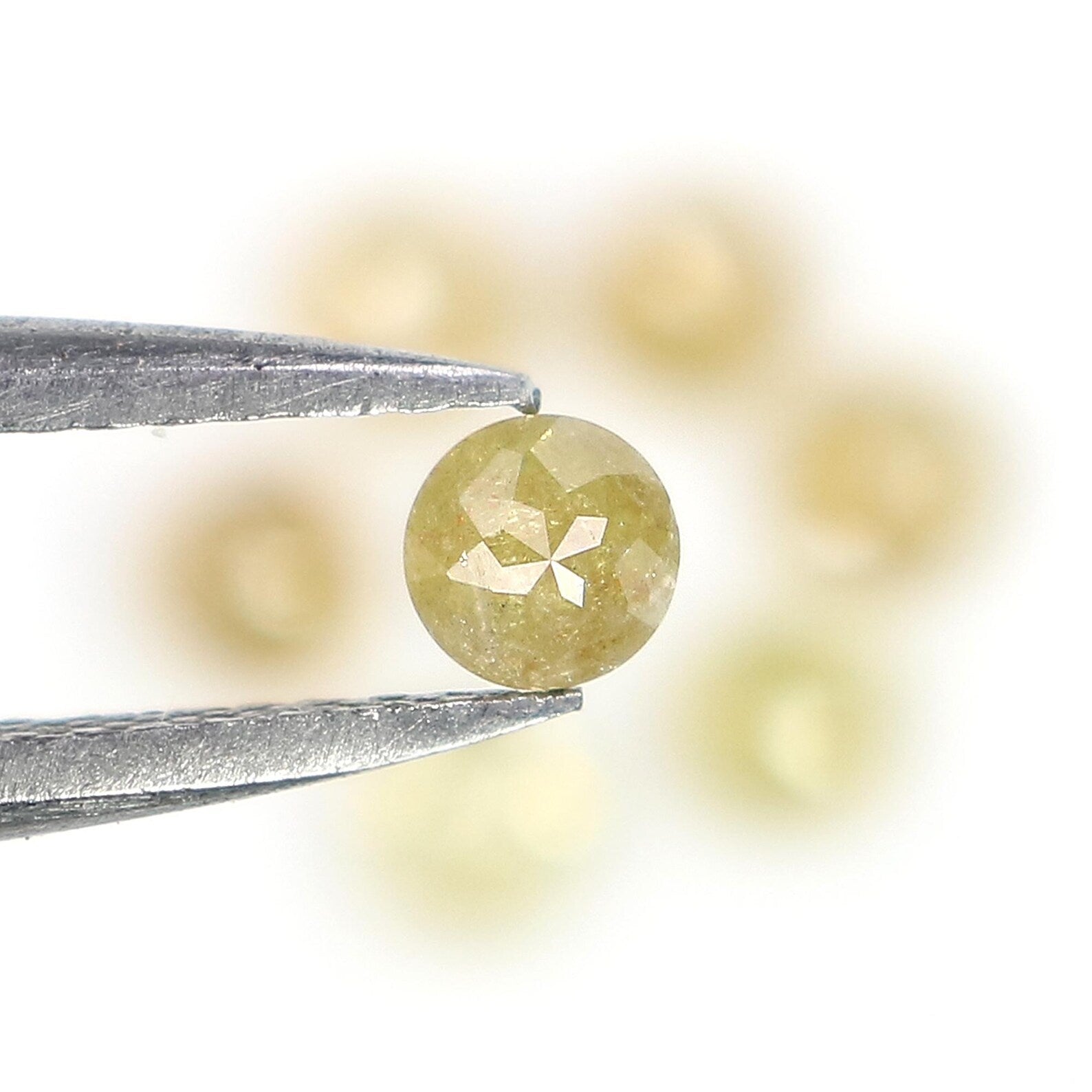 1.22 CT Natural Loose Round Rose Cut Diamond Yellow Color Round Shape Diamond 3.10 MM Natural Yellow Color Round Rose Cut Diamond NQ1742