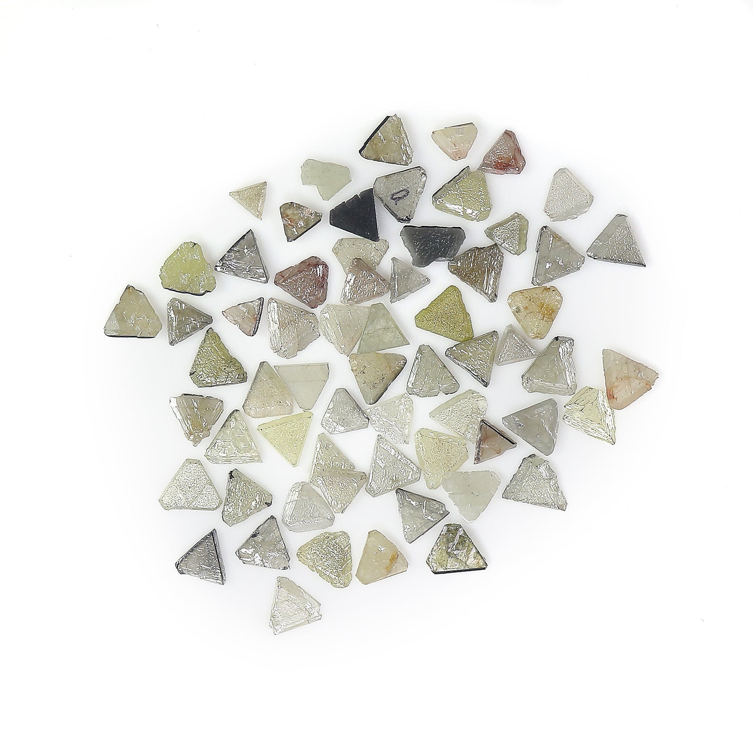 Natural Loose Rough Triangle Flat Uncut Industrial Diamond Mix Color Triangle Cut Diamond 5.00 Ct Lot Uncut Triangle Shape Diamond Q58