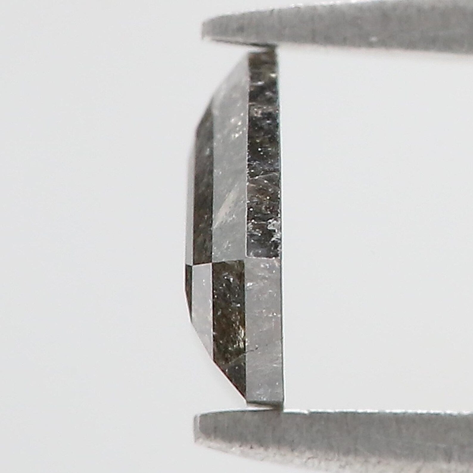 0.82 Ct Natural Loose Shield Shape Diamond Black Grey Color Shield Diamond 6.25 MM Natural Loose Salt And Pepper Shield Cut Diamond QN9450