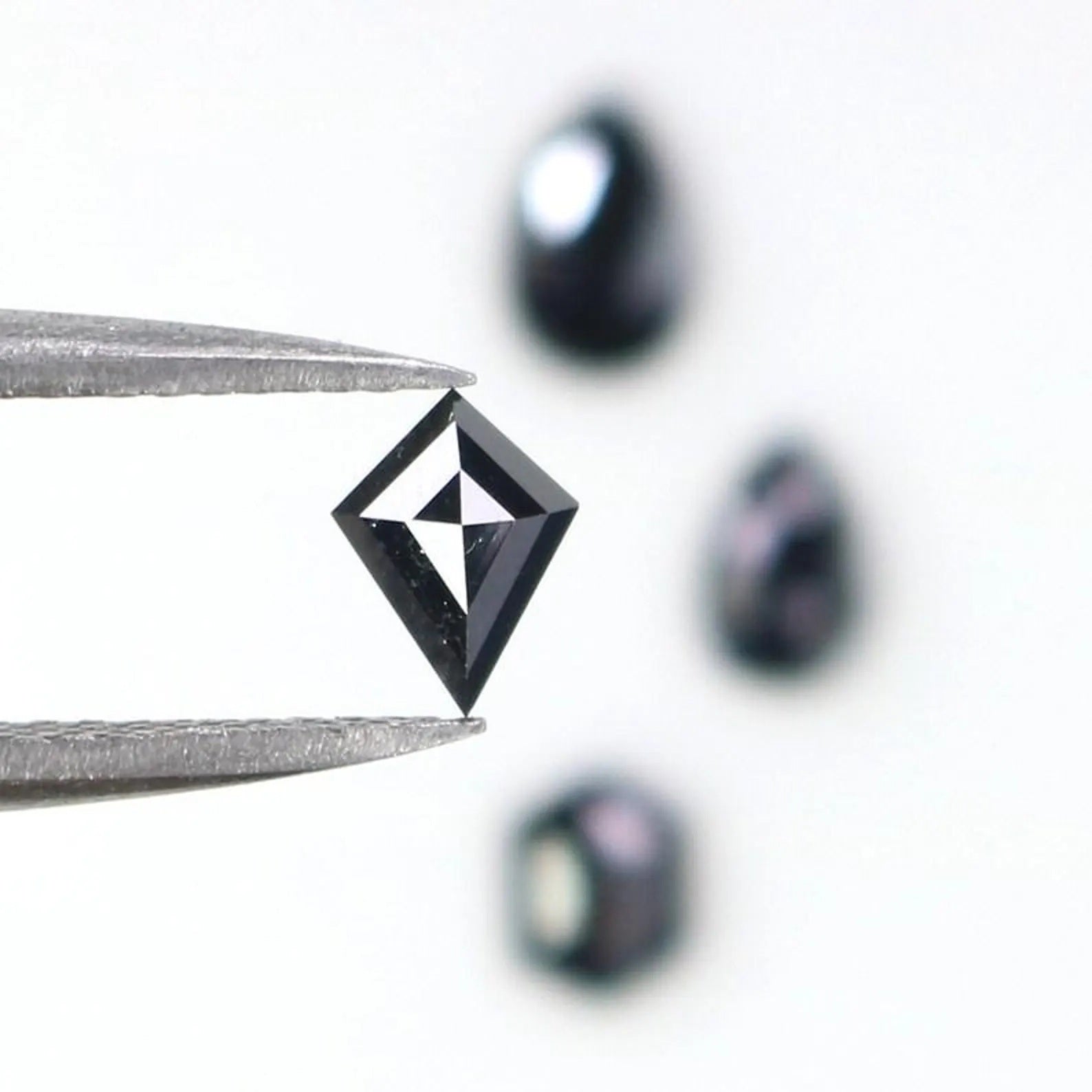 0.90 CT Natural Loose Mix Shape Diamond Black Color Mix Shape Diamond 5.80 MM Natural Loose Black Color Mix Shape Rose Cut Diamond QN2250