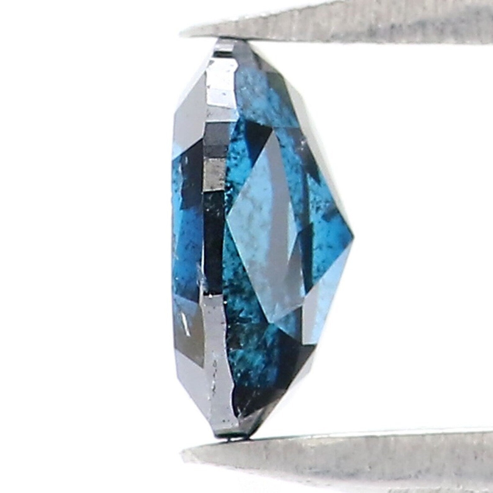 0.39 CT Natural Loose Oval Shape Diamond Blue Color Oval Cut Diamond 5.20 MM Natural Loose Diamond Oval Shape Rose Cut Diamond NQ9387
