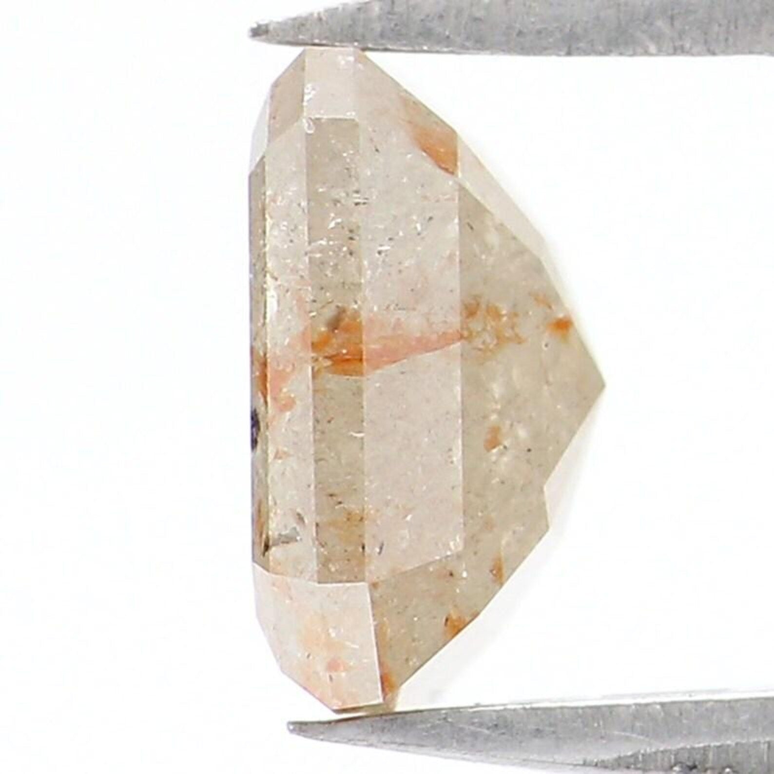 1.26 CT Natural Loose Emerald Shape Diamond Grey Color Emerald Cut Diamond 6.95 MM Natural Loose Grey Color Emerald Rose Cut Diamond NQ700