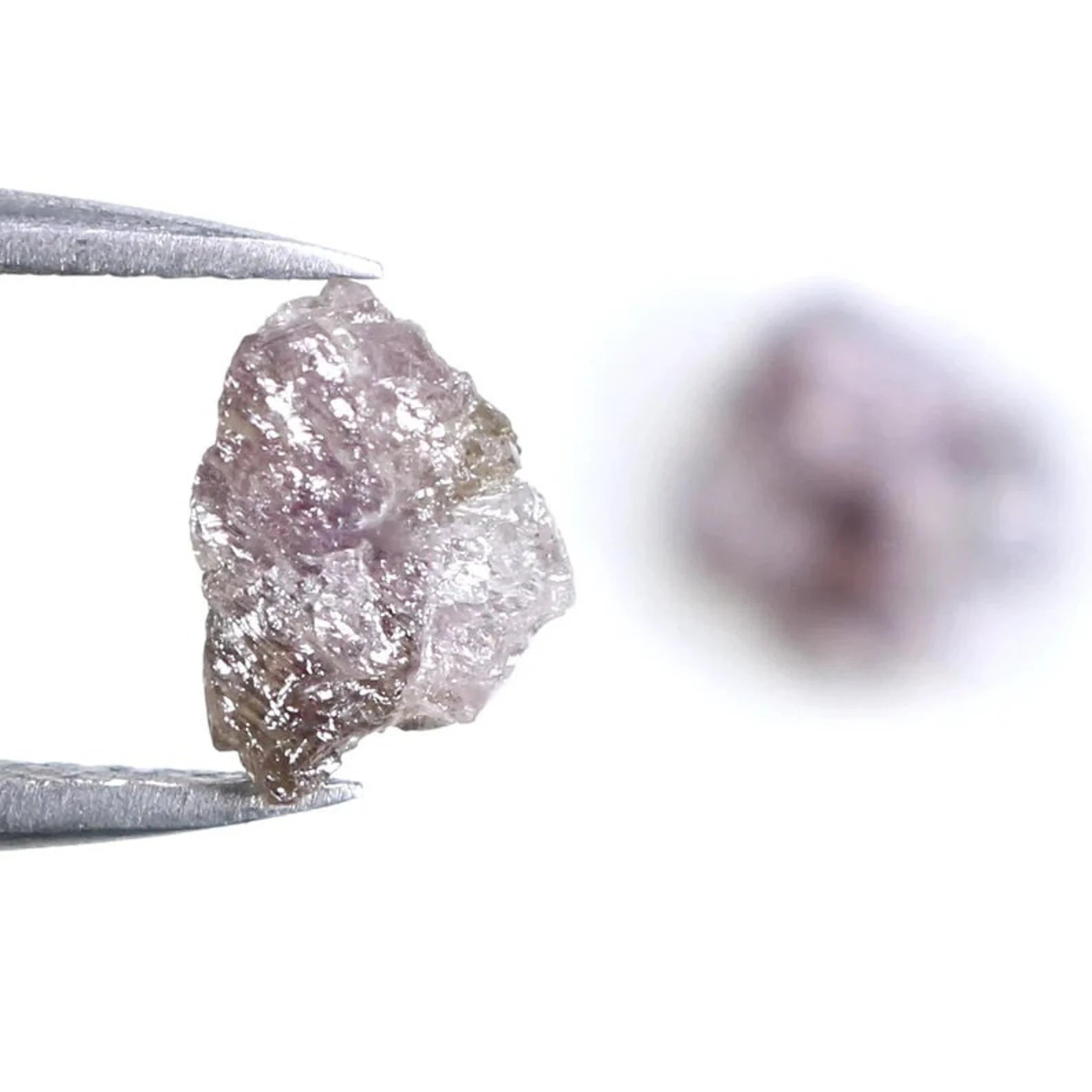 1.77 CT Natural Loose Rough Shape Diamond Pink Color Irregular Diamond 6.90 MM Natural Loose Diamond Pink Color Rough Shape Diamond NQ712