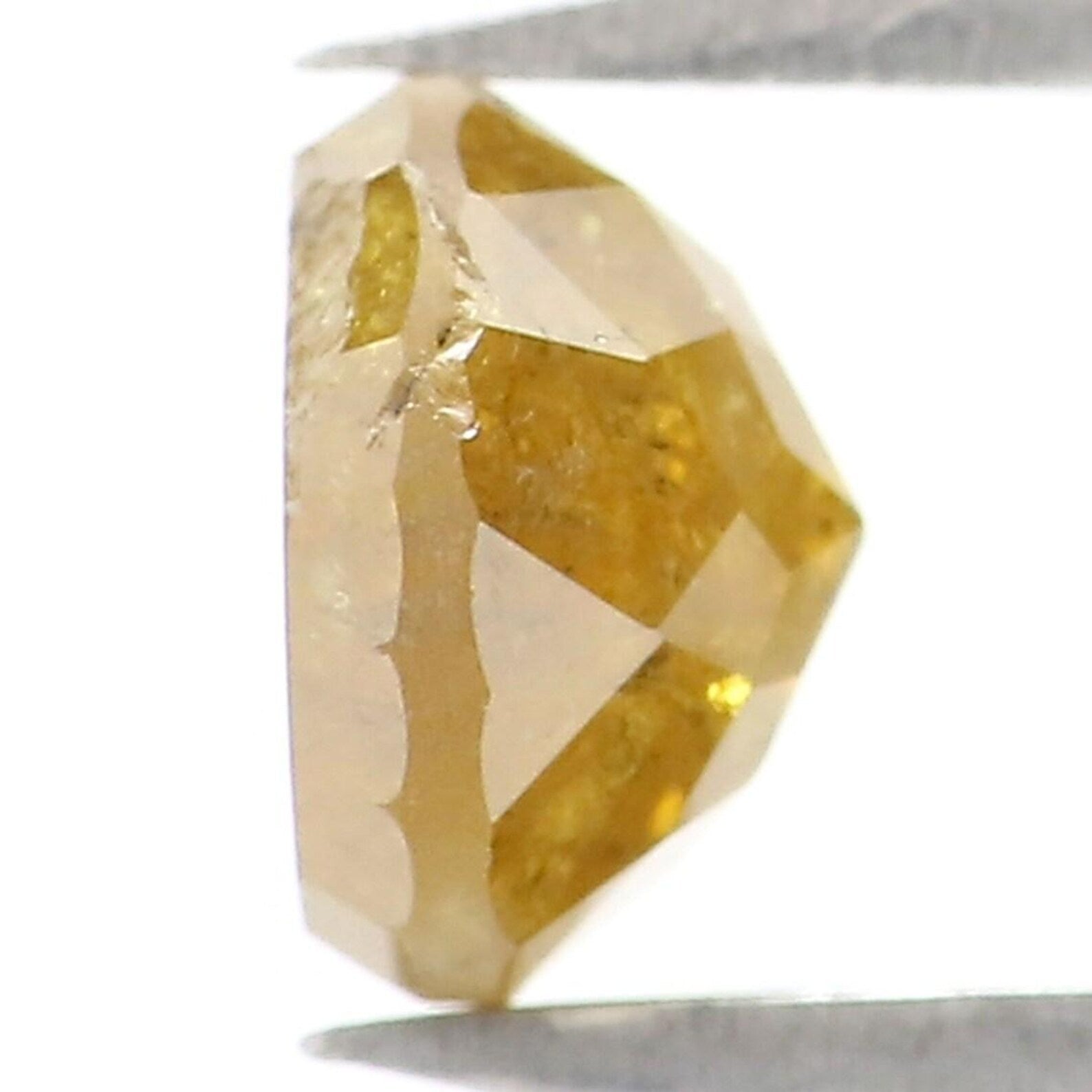 0.94 CT Natural Loose Round Shape Diamond Yellow Color Round Cut Diamond 5.50 MM Natural Loose Yellow Color Round Rose Cut Diamond NQ9643