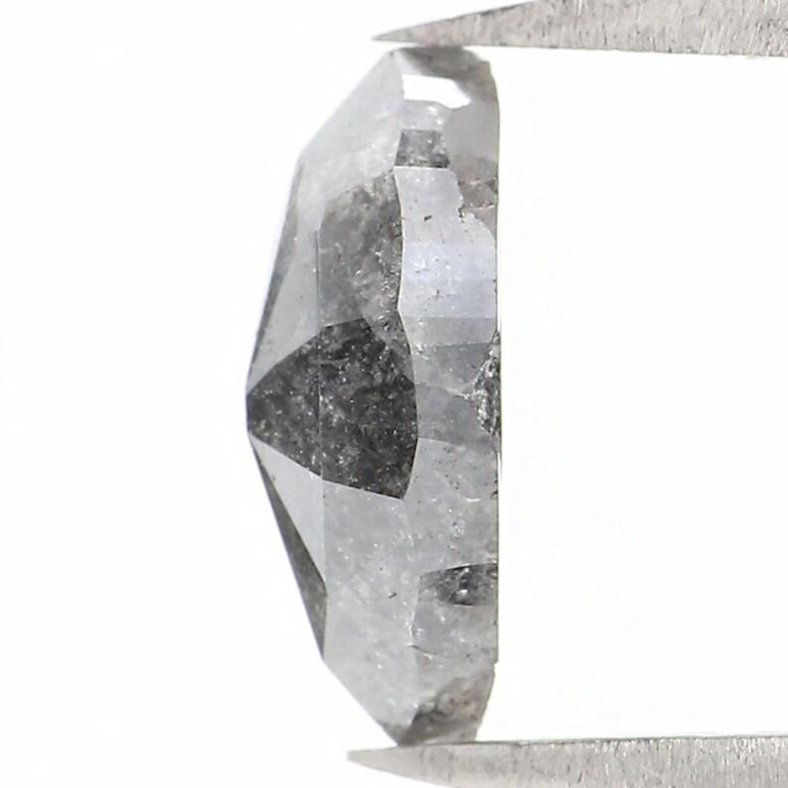 1.38 CT Natural Loose Marquise Shape Diamond Salt And Pepper Marquise Diamond 9.35 MM Black Grey Color Marquise Rose Cut Diamond NQ1597