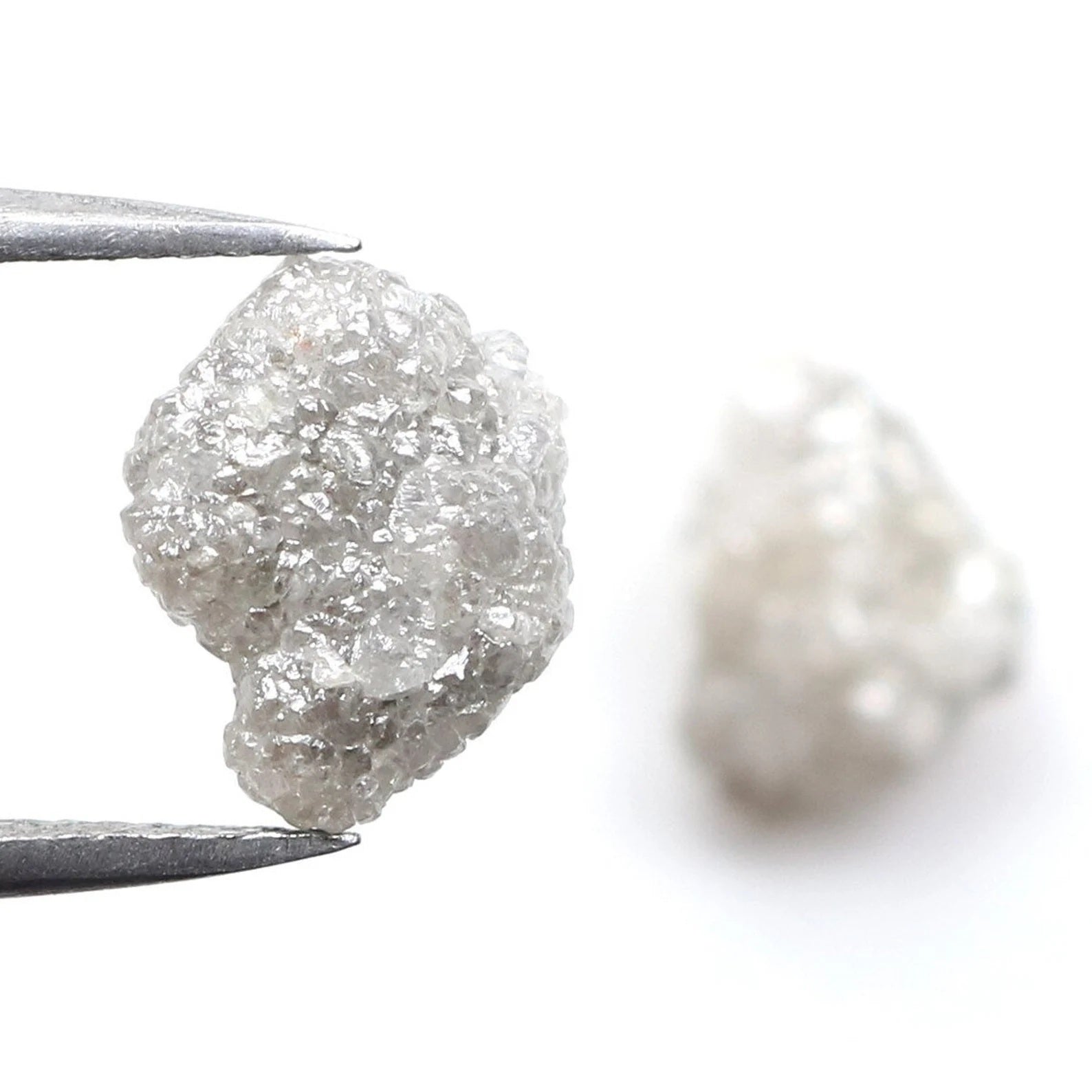 5.38 CT Natural Loose Rough Diamond Gray Color Rough Diamond 9.50 MM Natural Diamond Gray Color Irregular Cut Rough Shape Diamond NQ1093