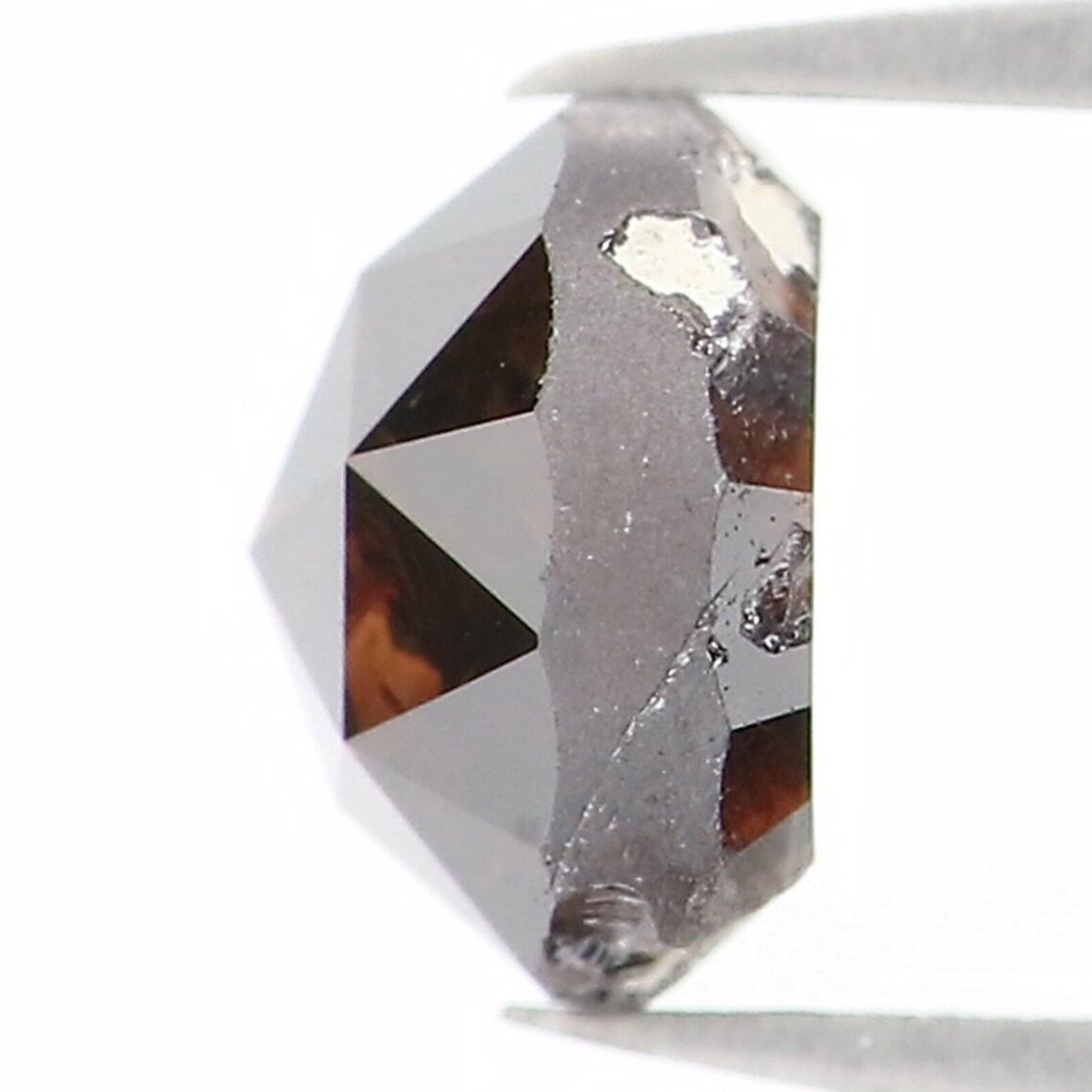 0.86 CT Natural Loose Round Shape Diamond Brown Color Round Cut Diamond 5.30 MM Natural Loose Brown Color Round Rose Cut Diamond NQ1515