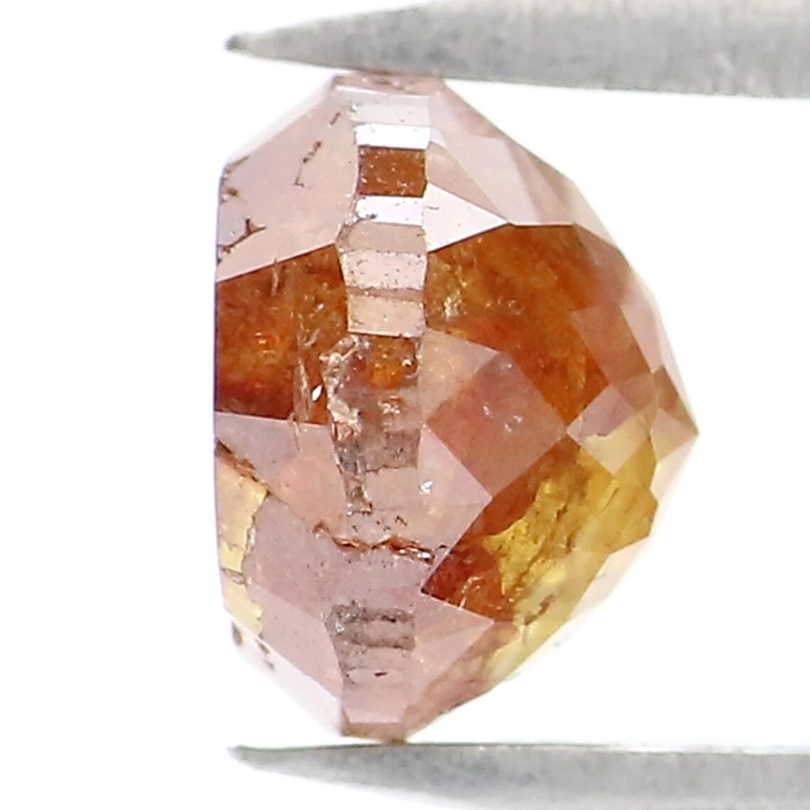 1.13 CT Natural Loose Round Shape Diamond Brown Color Round Cut Diamond 5.70 MM Natural Loose Diamond Round Shape Rose Cut Diamond NQ9987