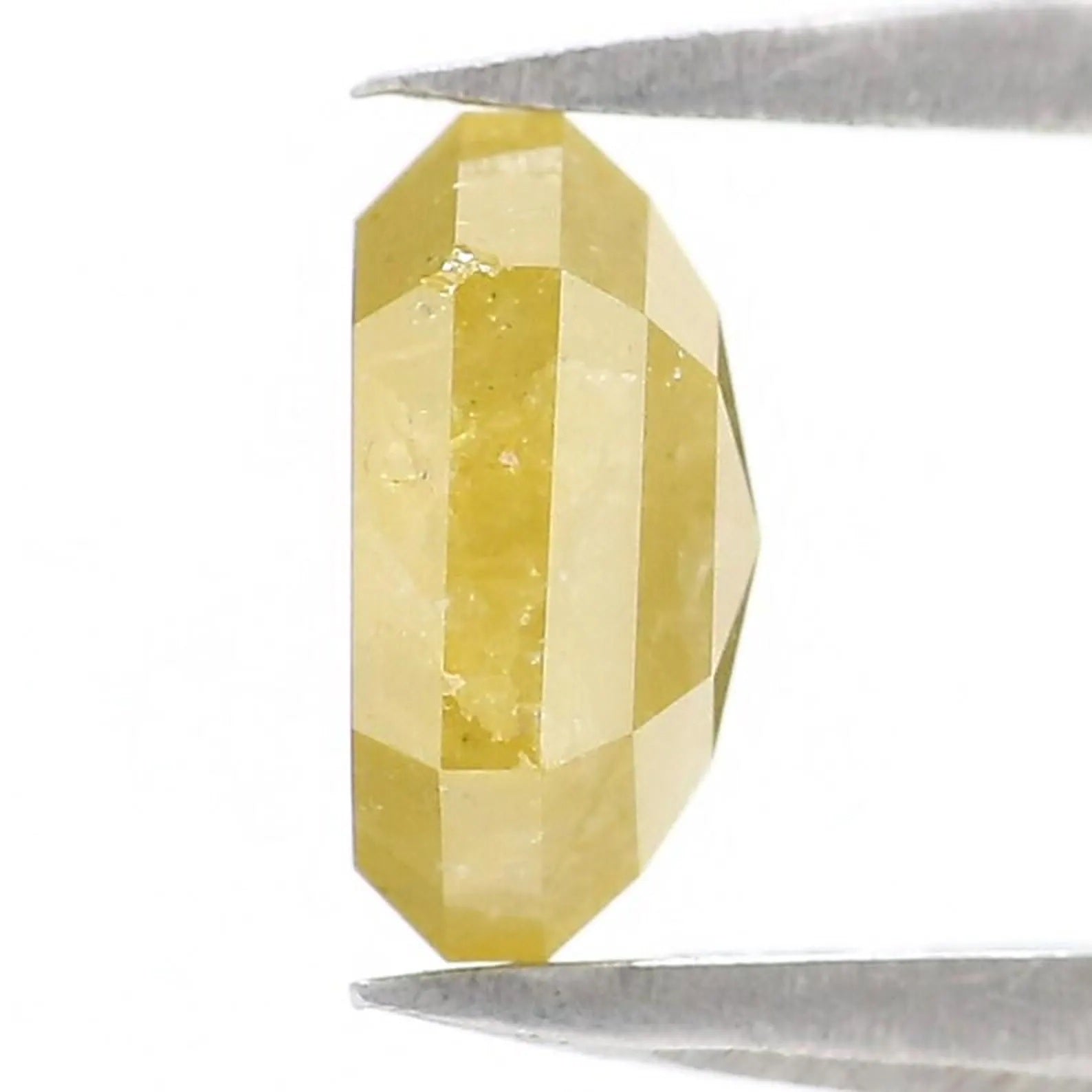 1.23 CT Natural Loose Hexagon Shape Diamond Yellow Color Hexagon Cut Diamond 7.15 MM Natural Yellow Color Hexagon Rose Cut Diamond NQ750