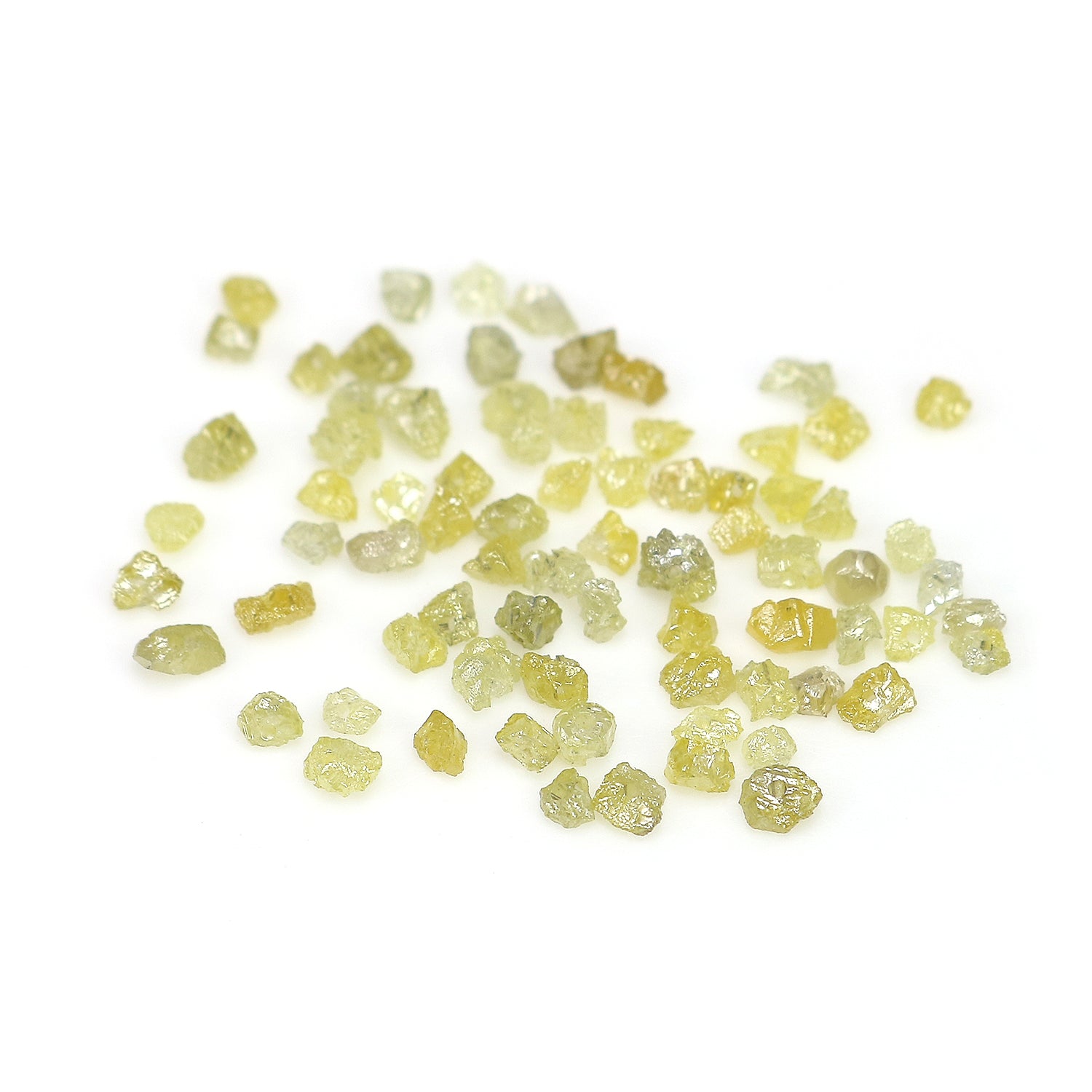 Natural Loose Rough Shape Diamond Yellow Color Rough Bead Cut Diamond 2.00 Ct Lot Uncut Drilled Bead Rough Irregular Cut Bead Diamond Q77