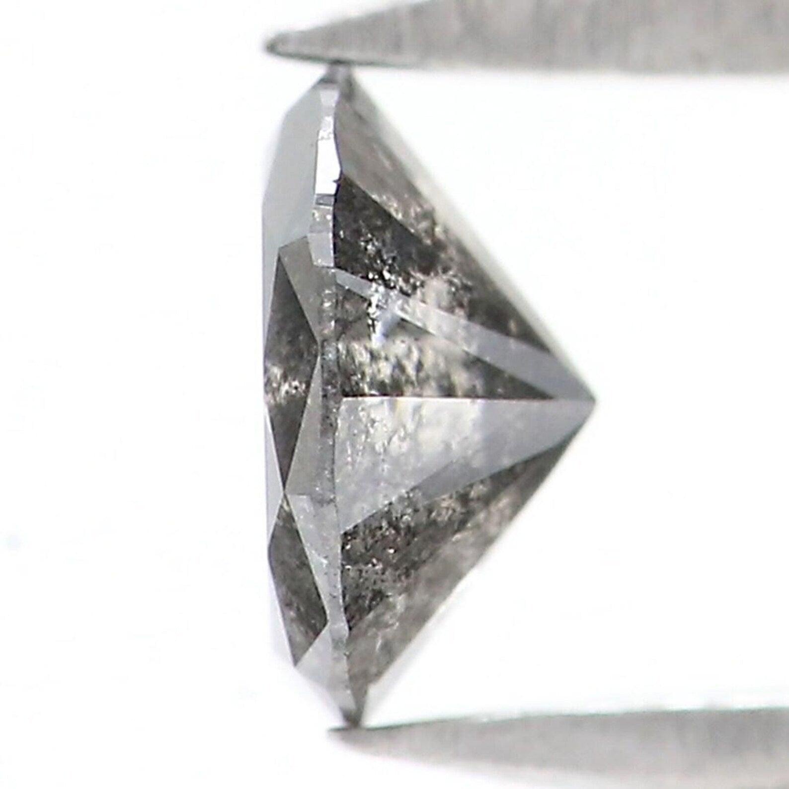 0.32 CT Natural Loose Round Shape Diamond Salt And Pepper Round Diamond 4.70 MM Natural Black Grey Color Round Brilliant Cut Diamond NQ9500