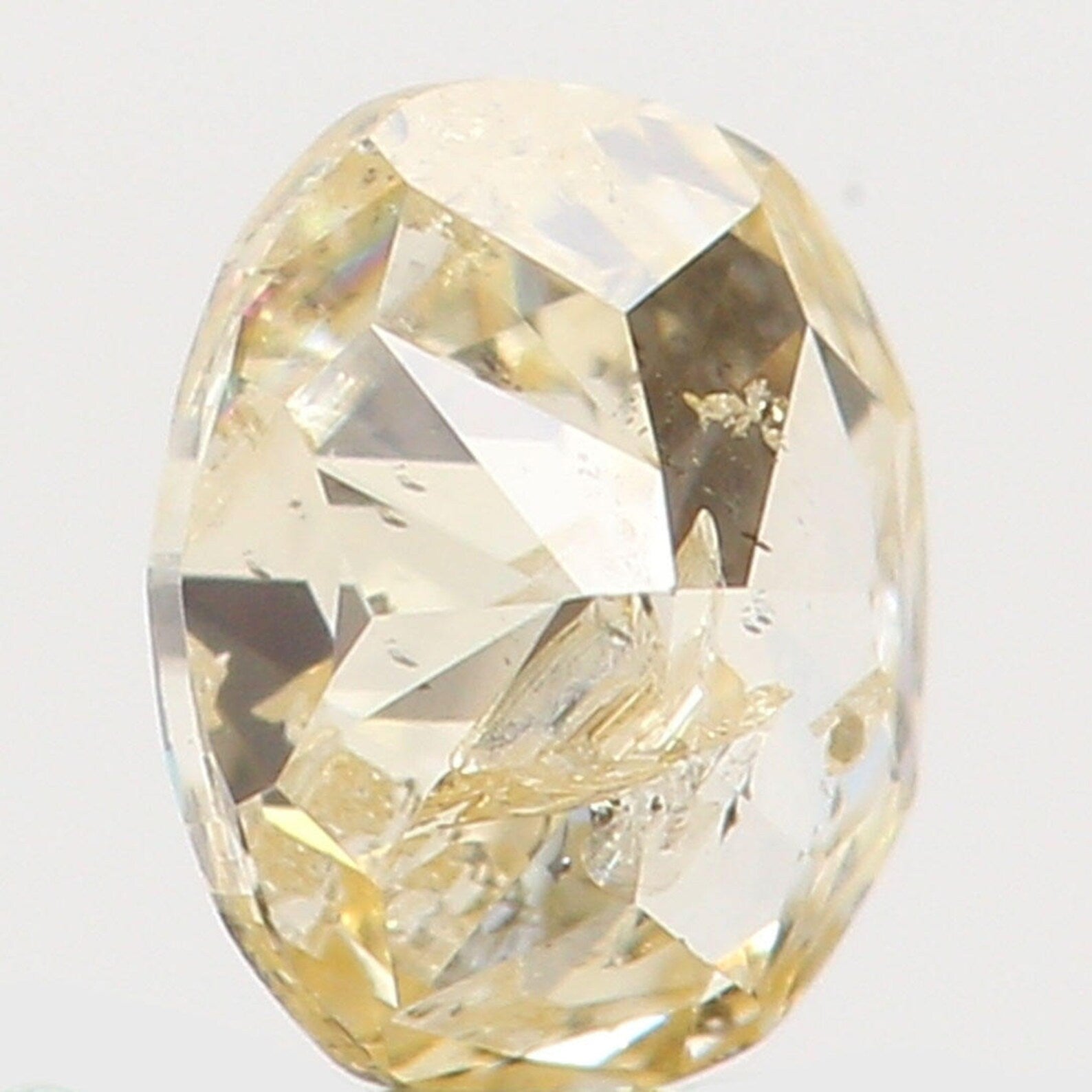 0.15 Ct Natural Loose Diamond Oval Light Yellow Color I1 Clarity 3.60 MM N7253