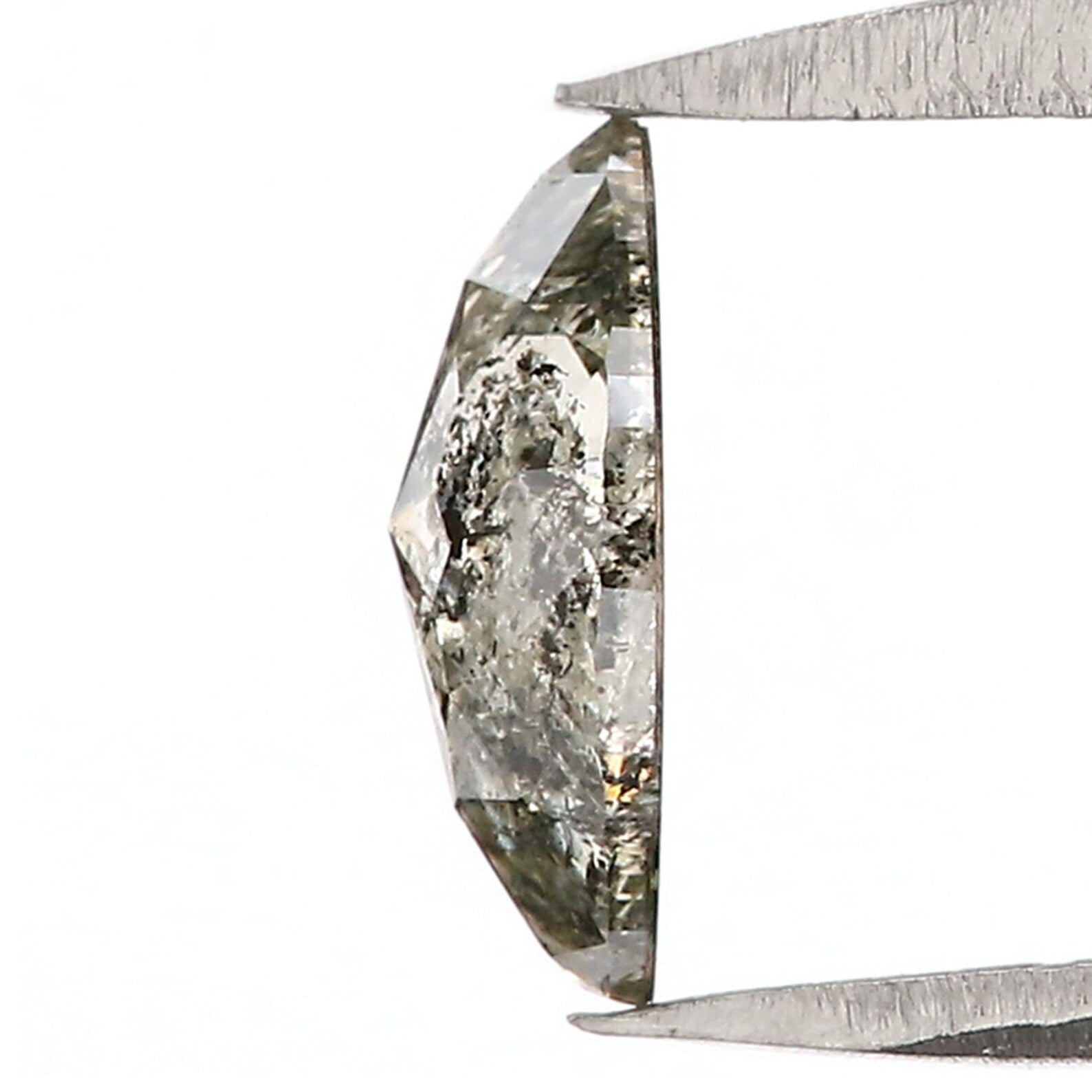 0.65 CT Natural Loose Marquise Shape Diamond Salt And Pepper Diamond 7.80 MM Natural Loose Diamond Black Grey Color Marquise Diamond QN2514