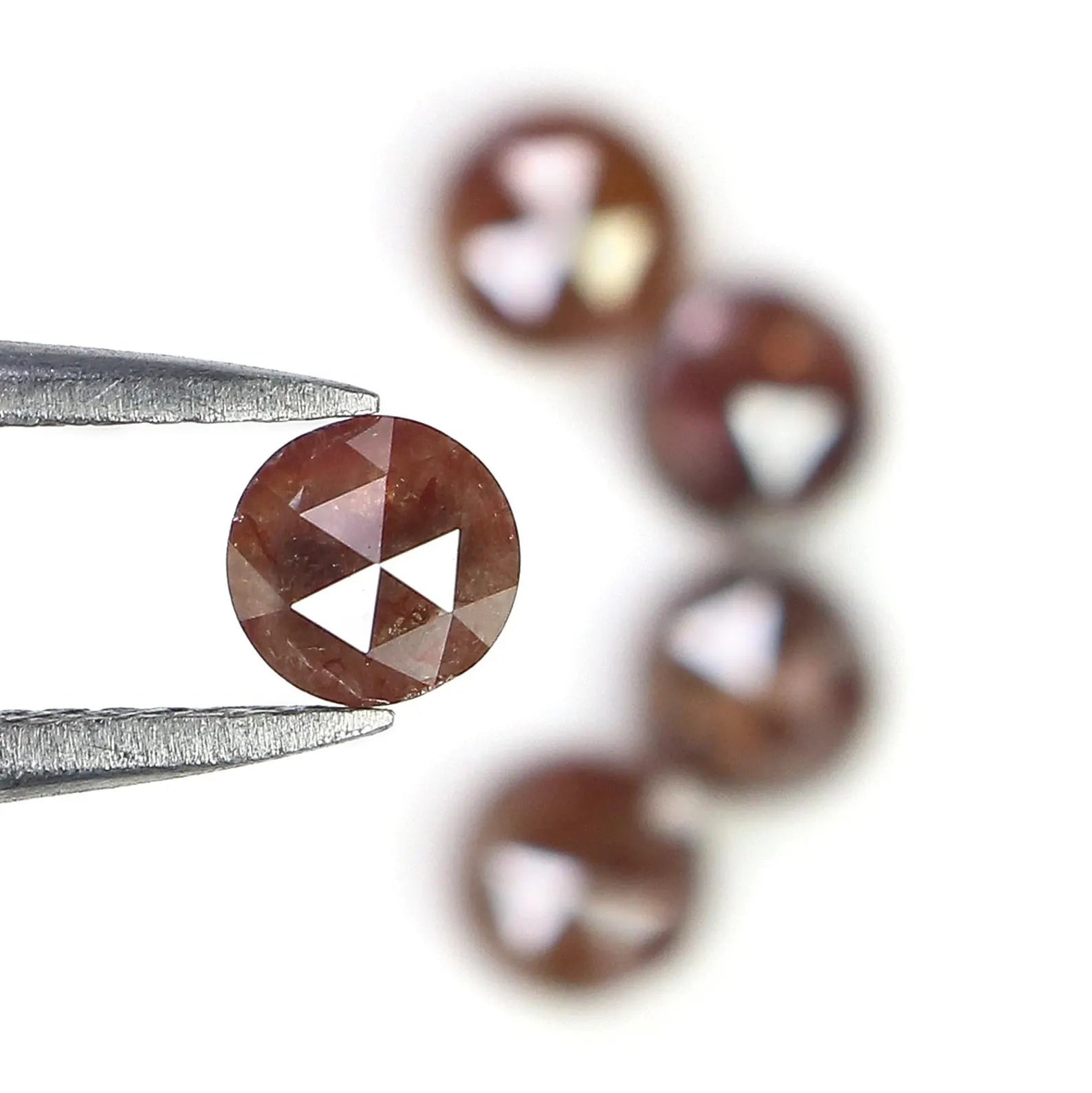 2.19 Ct Natural Loose Round Shape Diamond Brown Color Round Cut Diamond 4.30 MM Natural Diamond Brown Color Round Rose Cut Diamond NQ7627