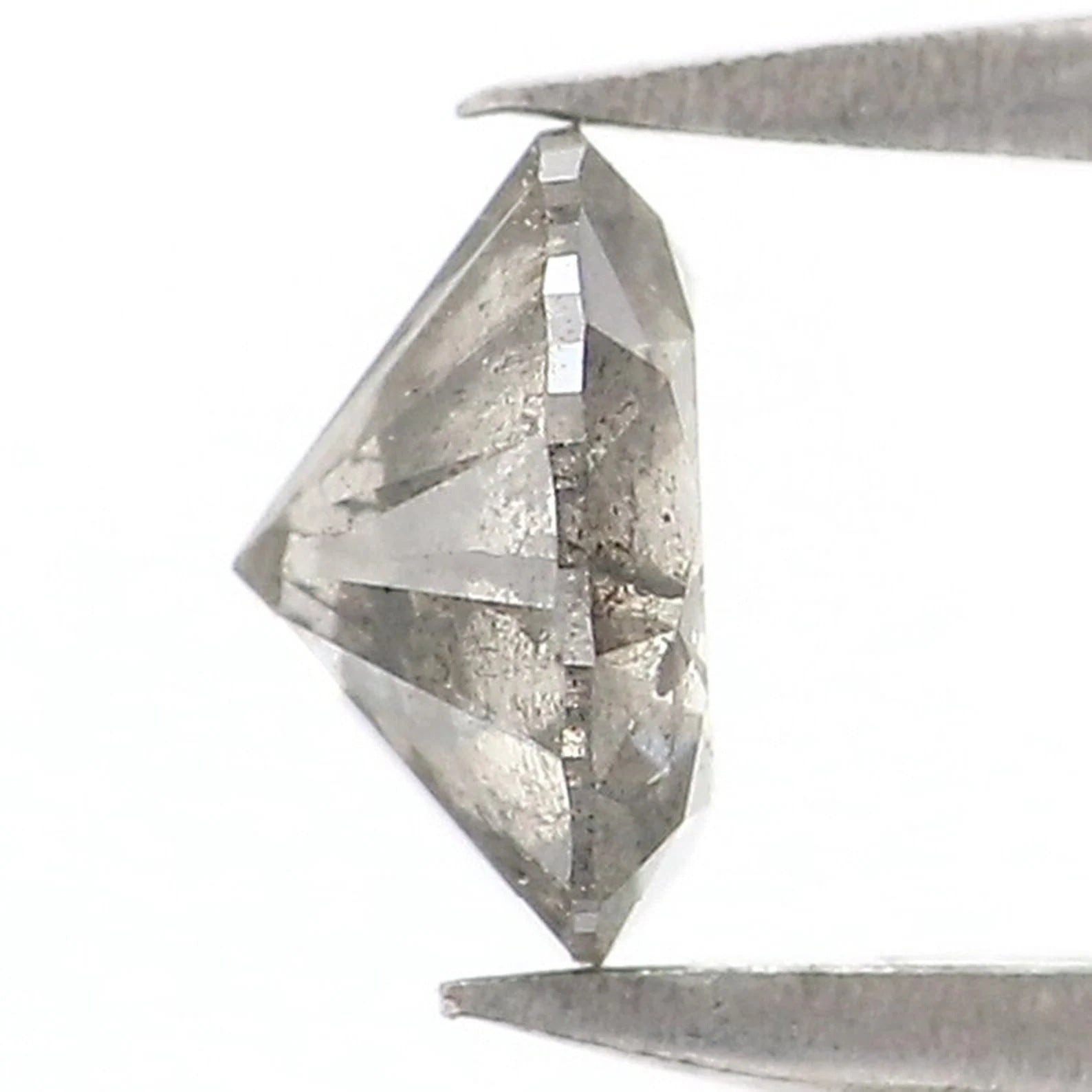 0.52 CT Natural Loose Round Shape Diamond Salt And Pepper Round Diamond 5.30 MM Natural Black Grey Color Round Brilliant Cut Diamond NQ1134