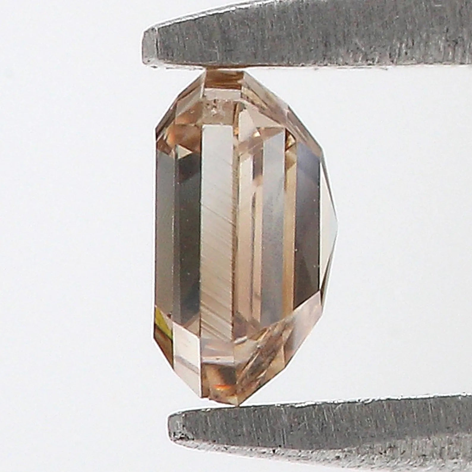 0.40 CT Natural Loose Hexagon Shape Diamond Brown Color Hexagon Diamond 4.30 MM Natural Loose Brown Color Hexagon Rose Cut Diamond NQ1203