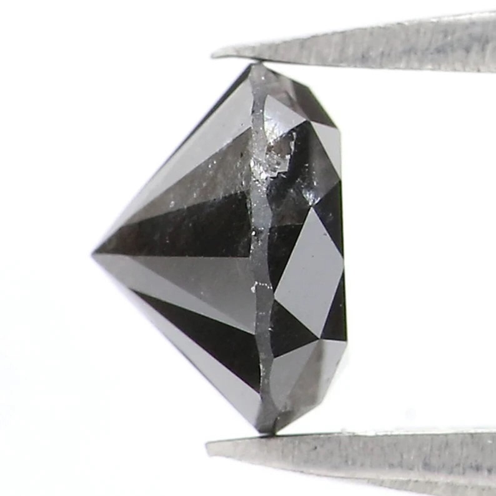 0.90 CT Natural Loose Round Shape Diamond Black Color Round Cut Diamond 5.80 MM Natural Loose Diamond Round Brilliant Cut Diamond NQ7914