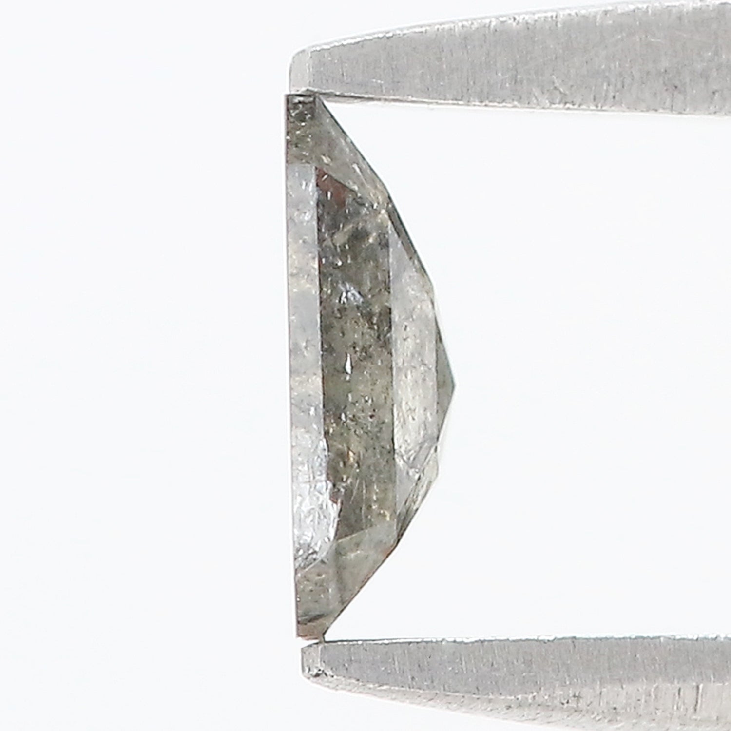 0.60 CT Natural Loose Radiant Shape Diamond Salt And Pepper Radiant Cut Diamond 6.00 MM Natural Black Grey Radiant Rose Cut Diamond LQ7457