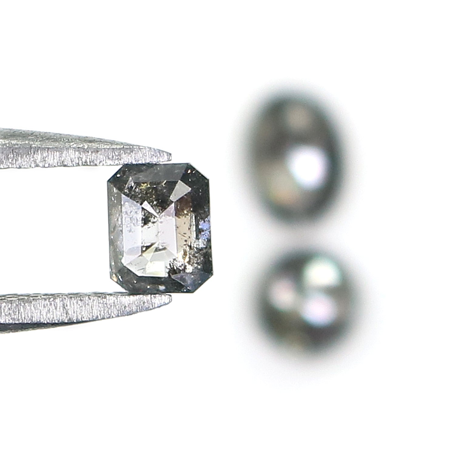 0.94 CT Natural Loose Mix Shape Diamond Salt And Pepper Mix Shape Diamond 4.10 MM Natural Black Grey Color Mix Shape Rose Cut Diamond LQ195