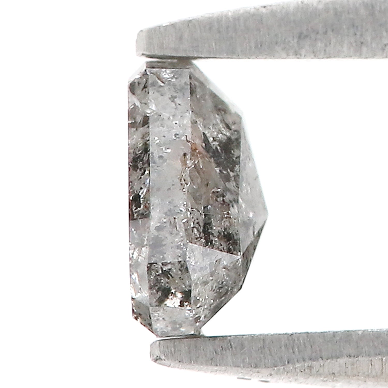 0.66 CT Natural Loose Triangle Shape Diamond Salt And Pepper Triangle Cut Diamond 5.25 MM Black Grey Triangle Shape Rose Cut Diamond LQ1334